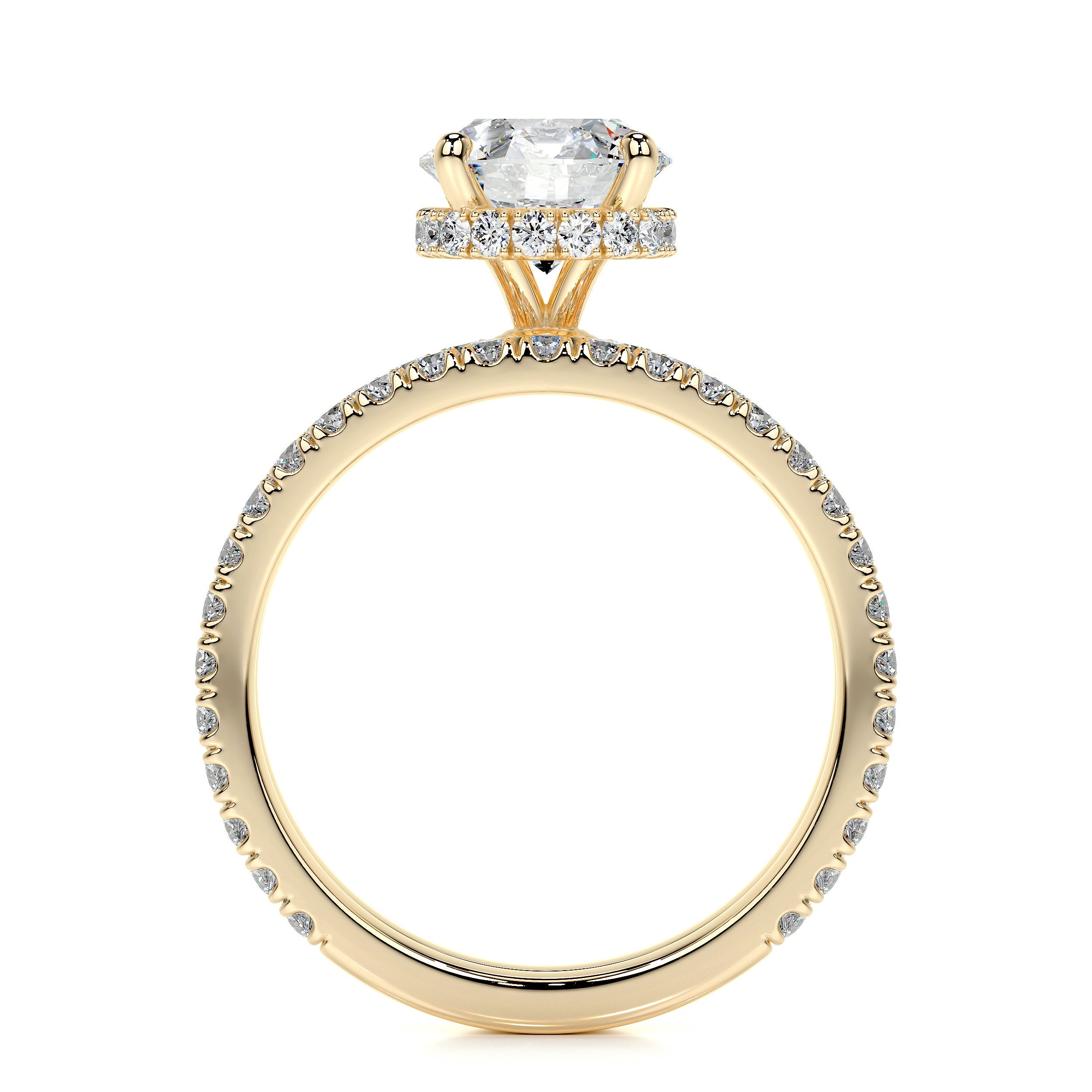 Vivienne Lab Grown Diamond Bridal Set -18K Yellow Gold