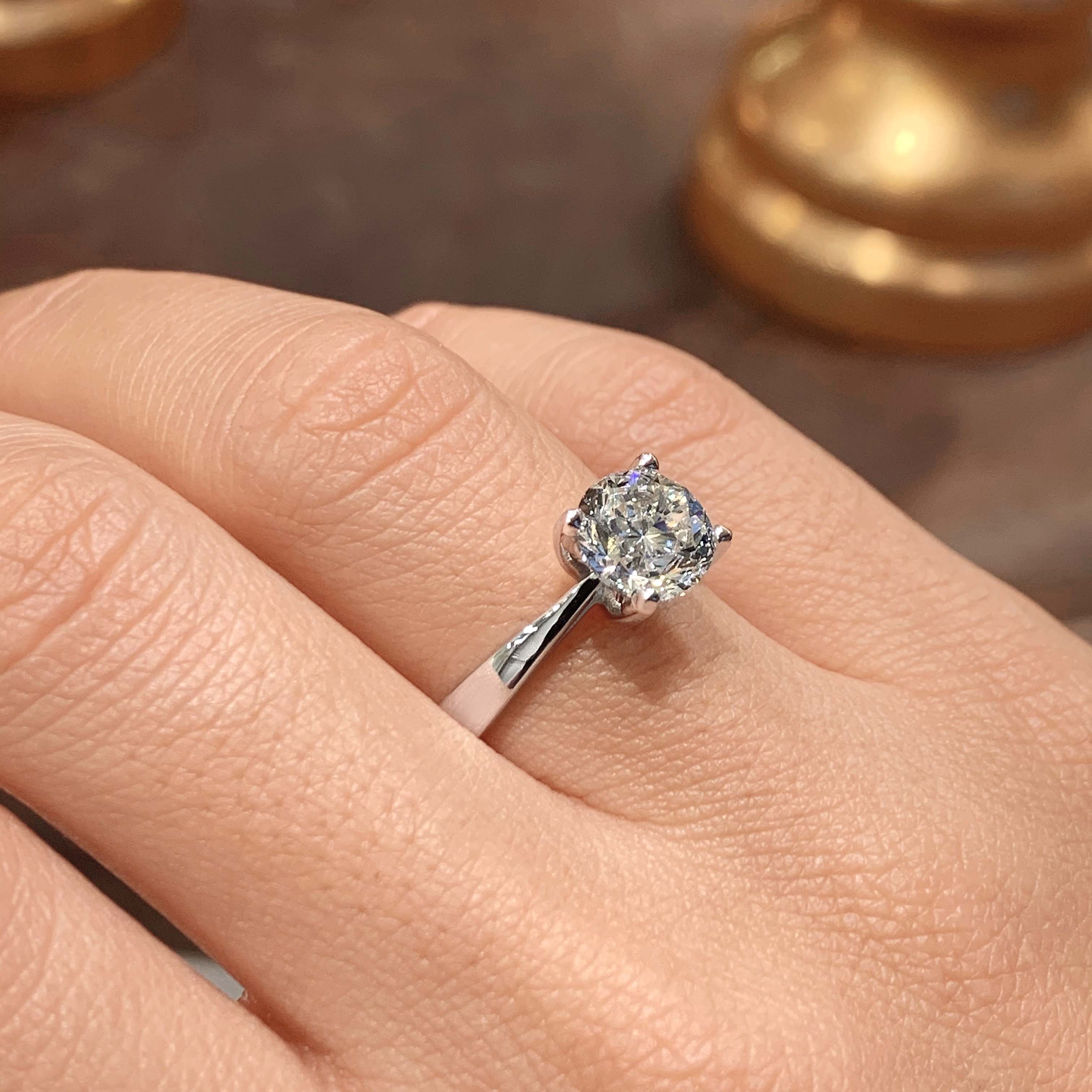 Diana Lab Grown Diamond Ring   (2 Carat) -Platinum