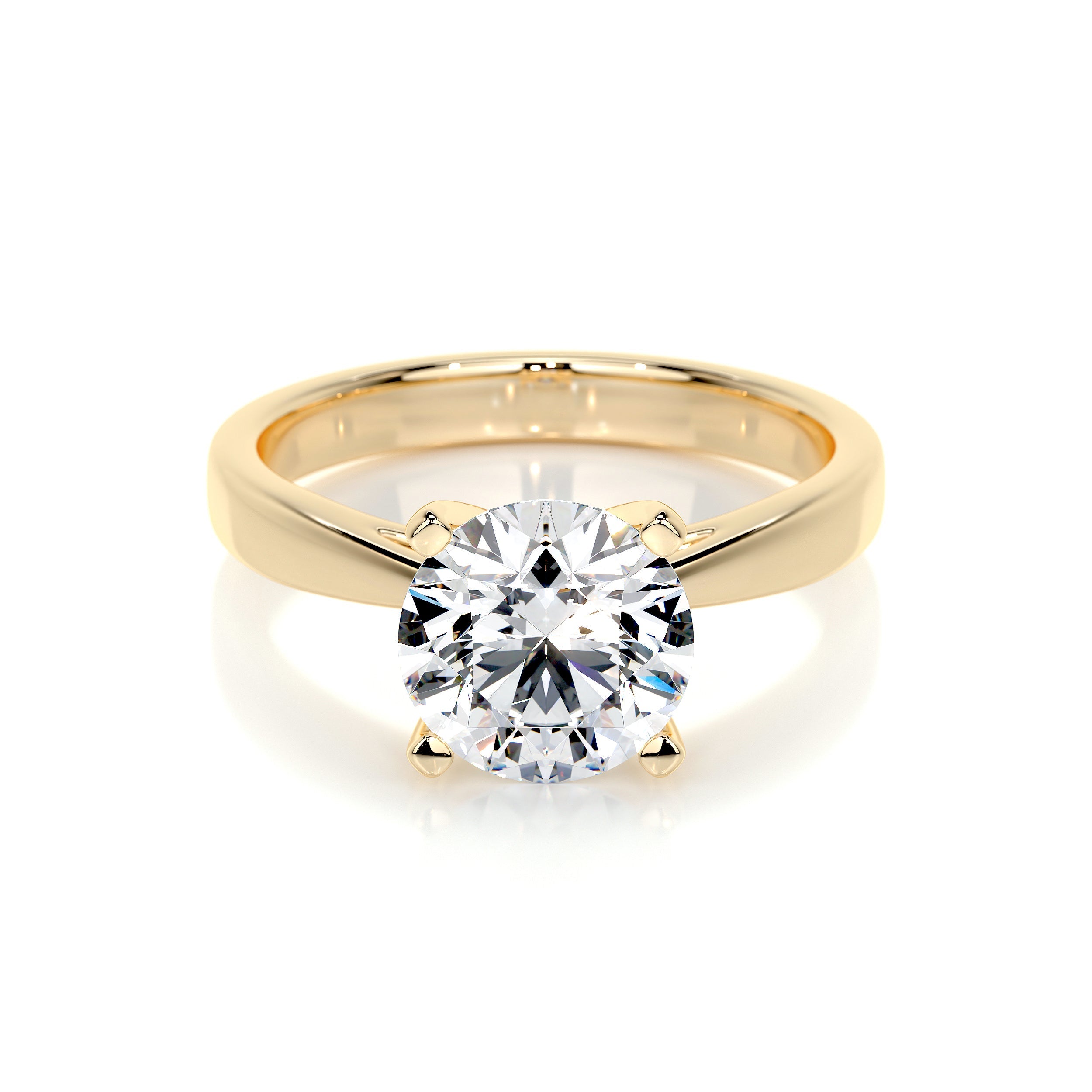 Diana Lab Grown Diamond Ring (2 Carat) -18K Yellow Gold