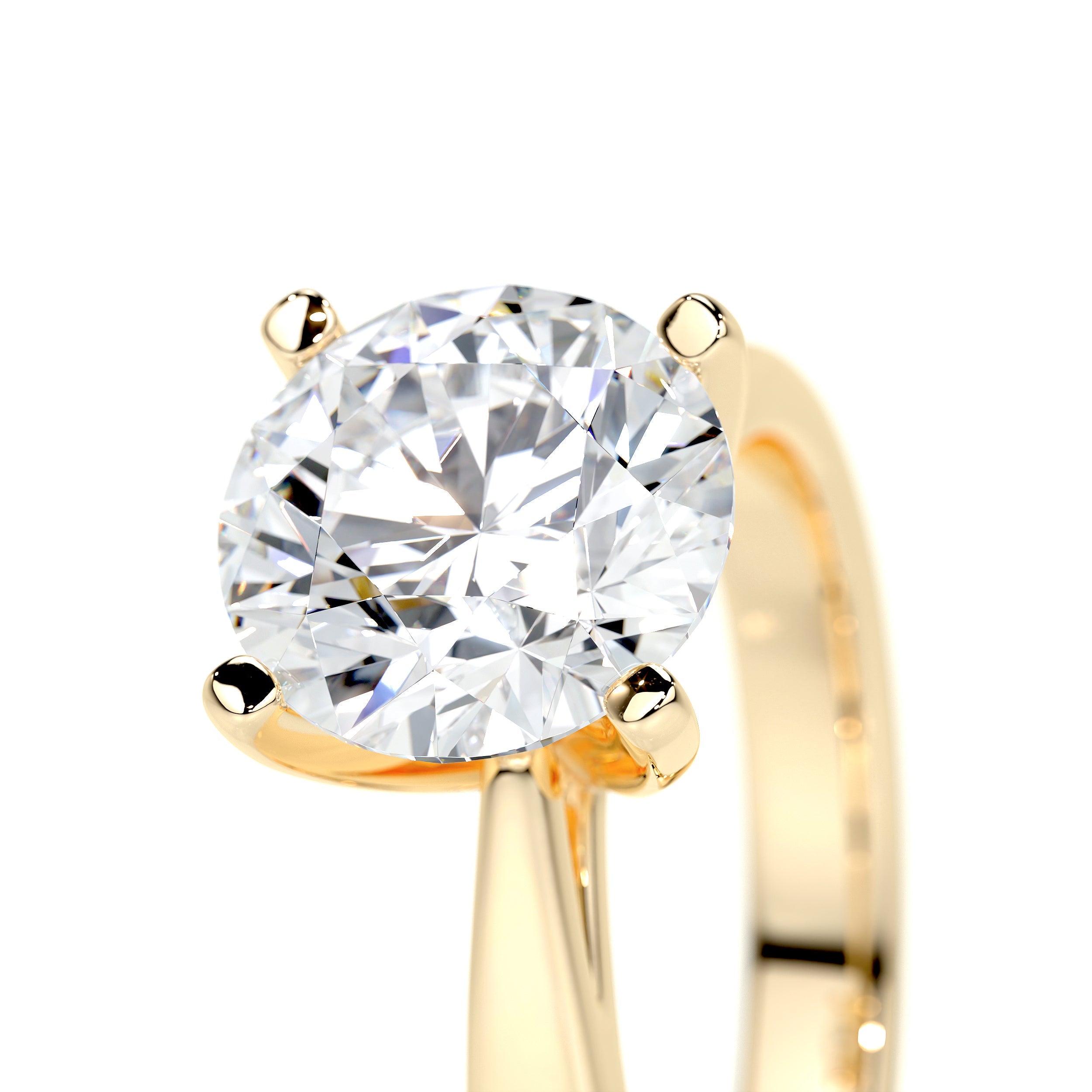 Diana Lab Grown Diamond Ring (2 Carat) -18K Yellow Gold