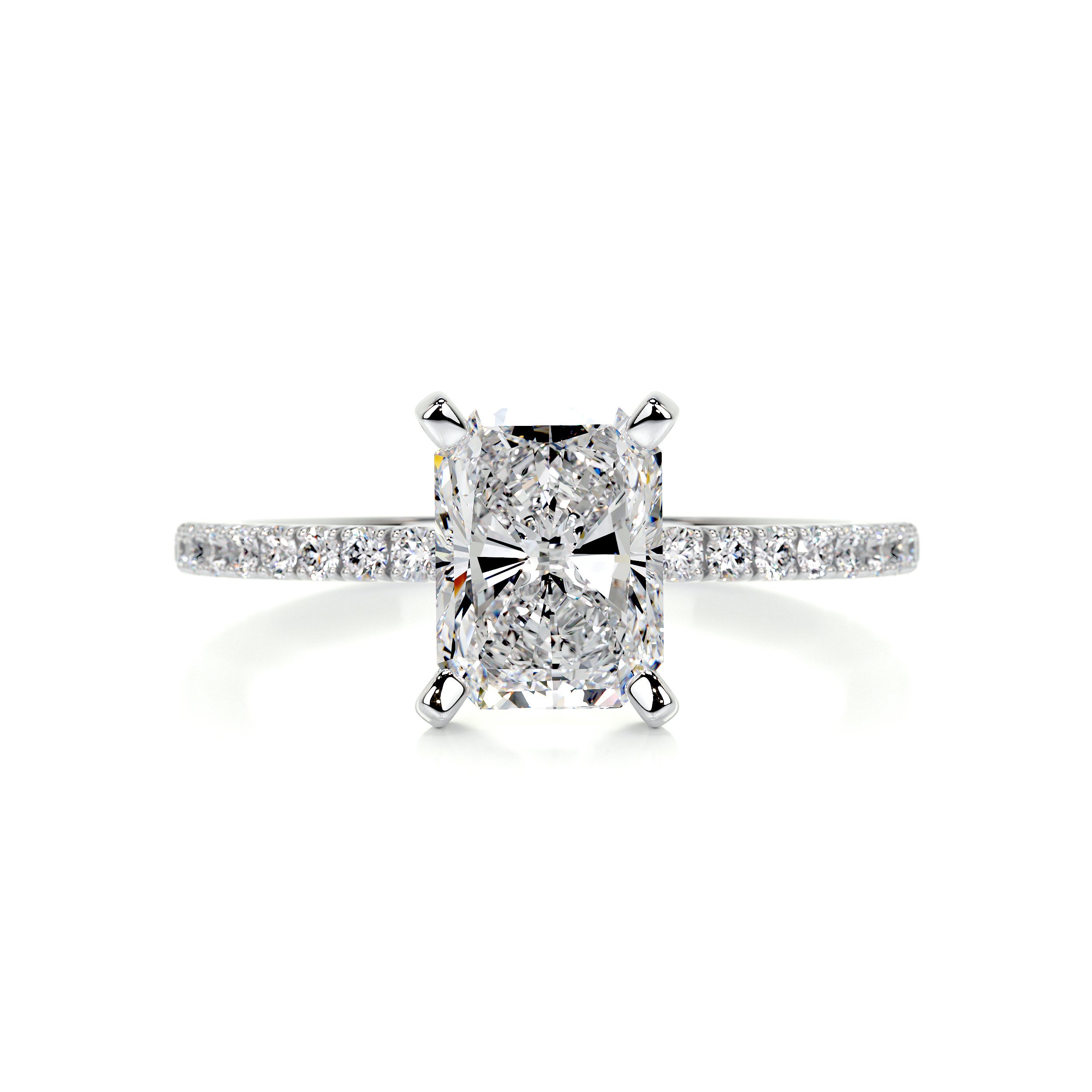 Audrey Diamond Engagement Ring -14K White Gold