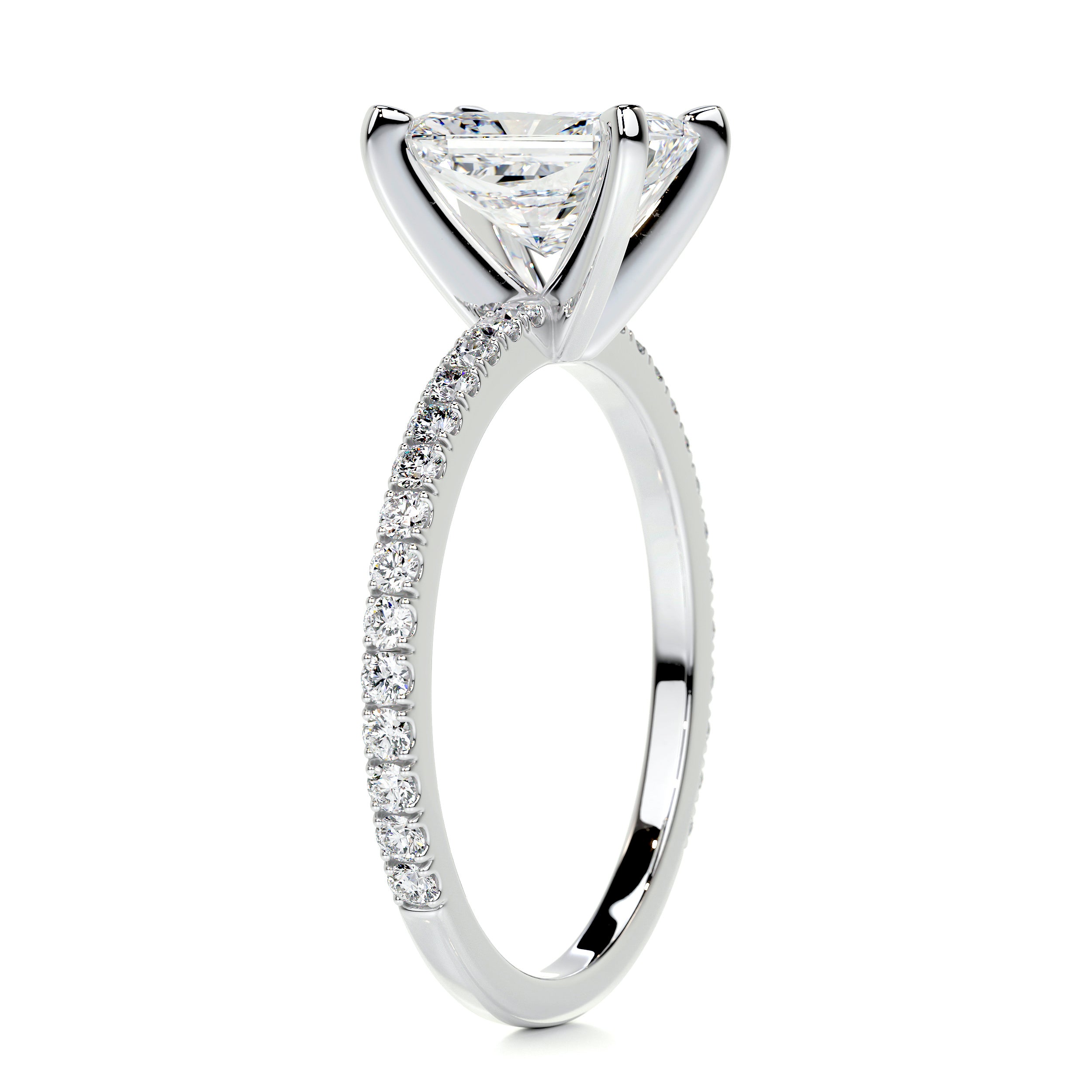 Audrey Diamond Engagement Ring -14K White Gold