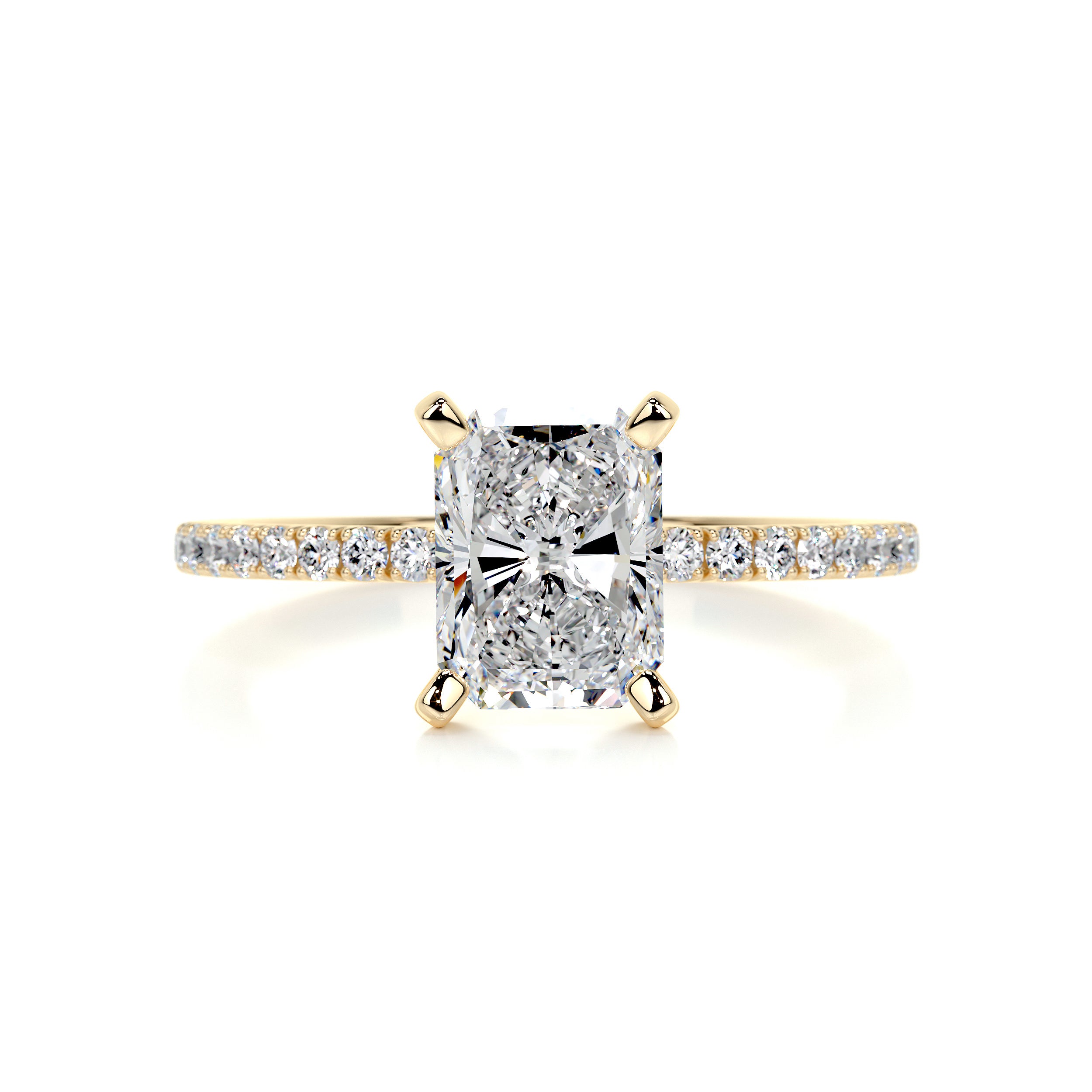 Audrey Diamond Engagement Ring -18K Yellow Gold