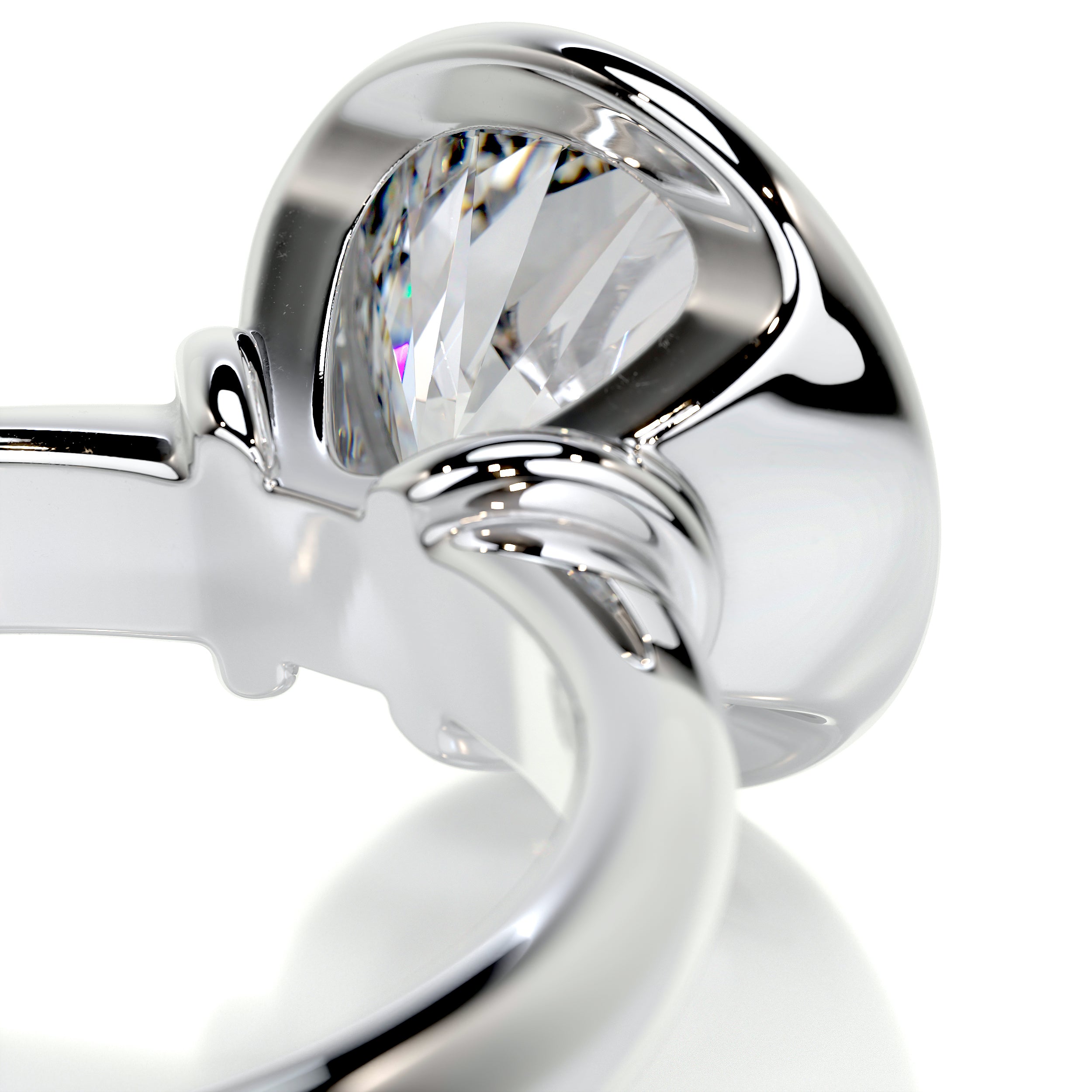Kaylee Diamond Engagement Ring -18K White Gold