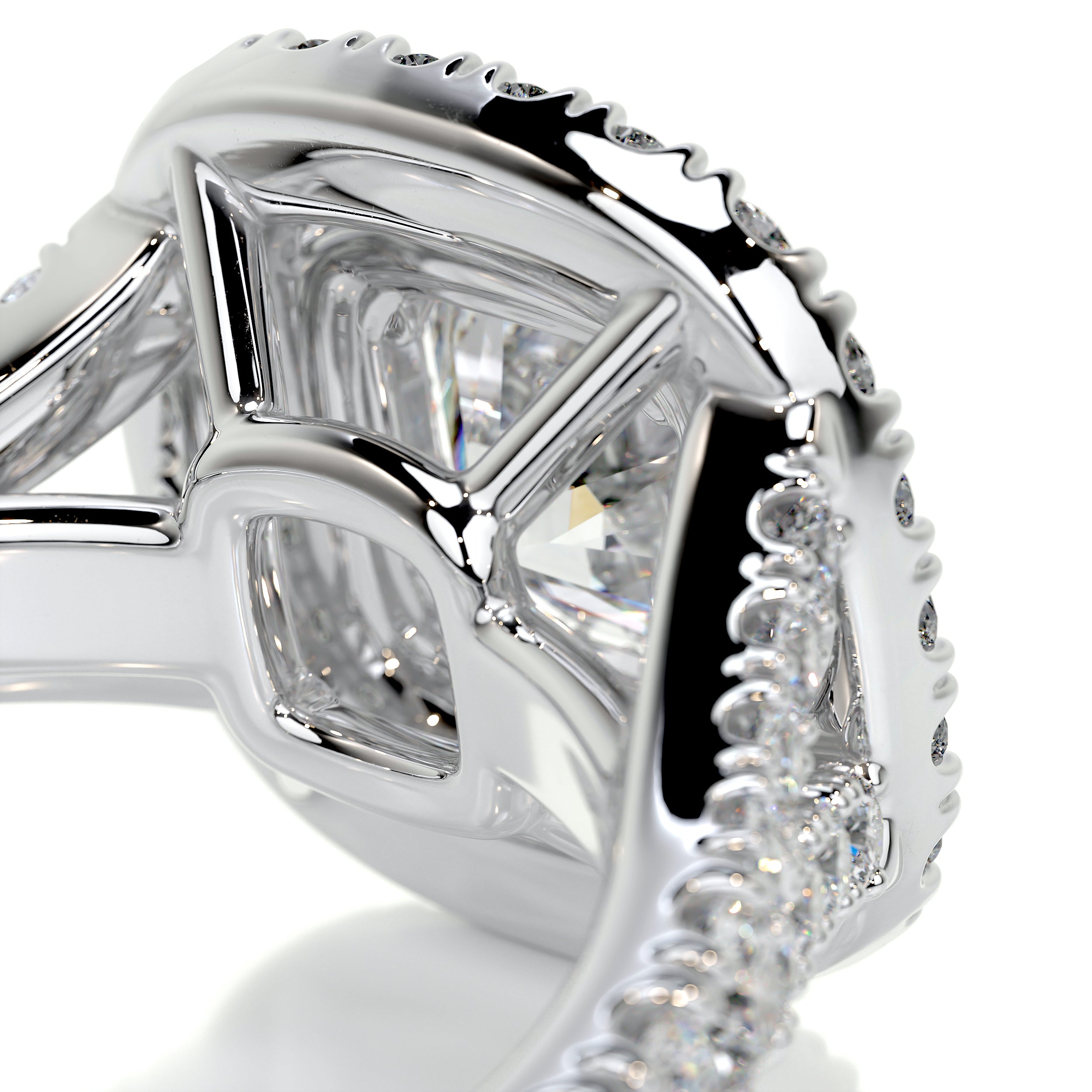 Tina Diamond Engagement Ring -18K White Gold