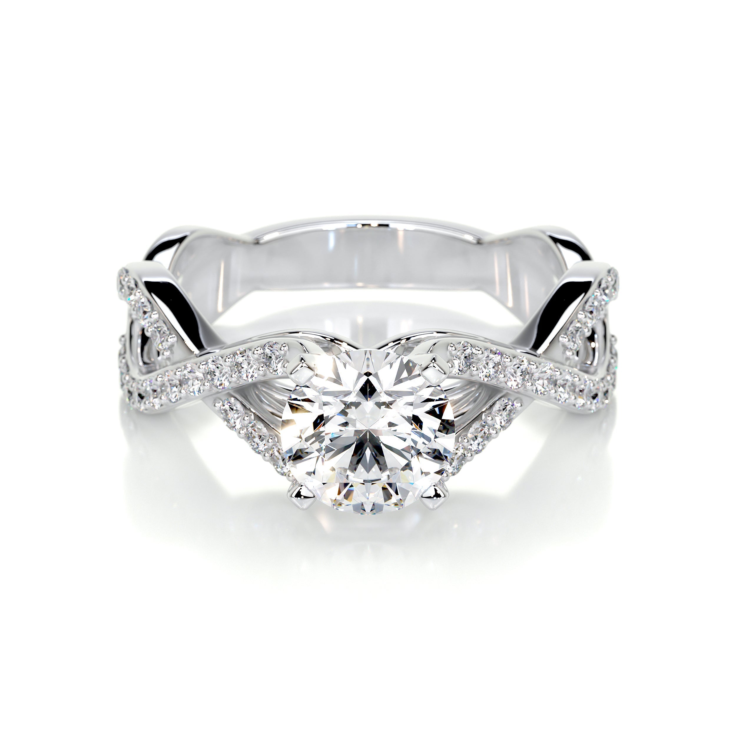 Emery Lab Grown Diamond Ring   (1.50 Carat) -14K White Gold