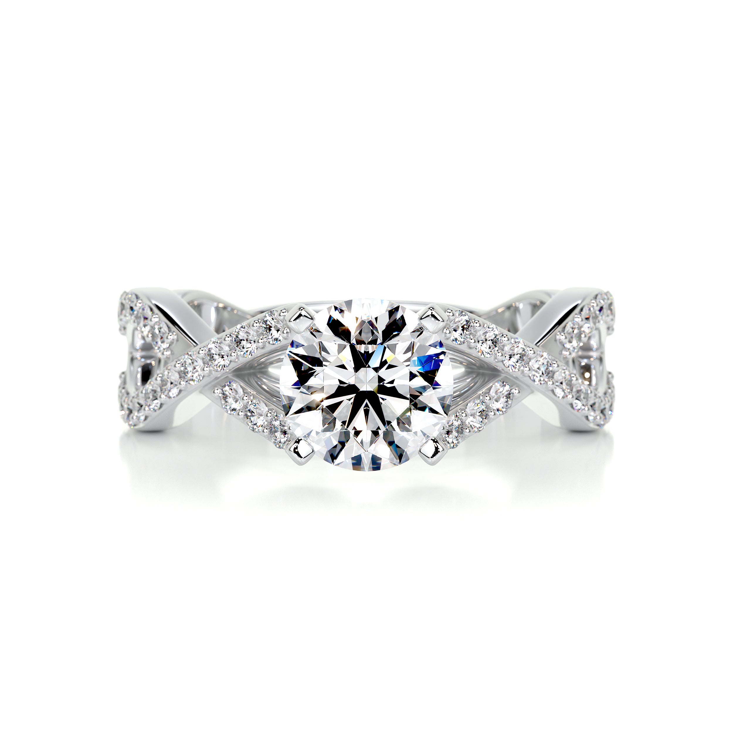 Emery Diamond Engagement Ring -14K White Gold