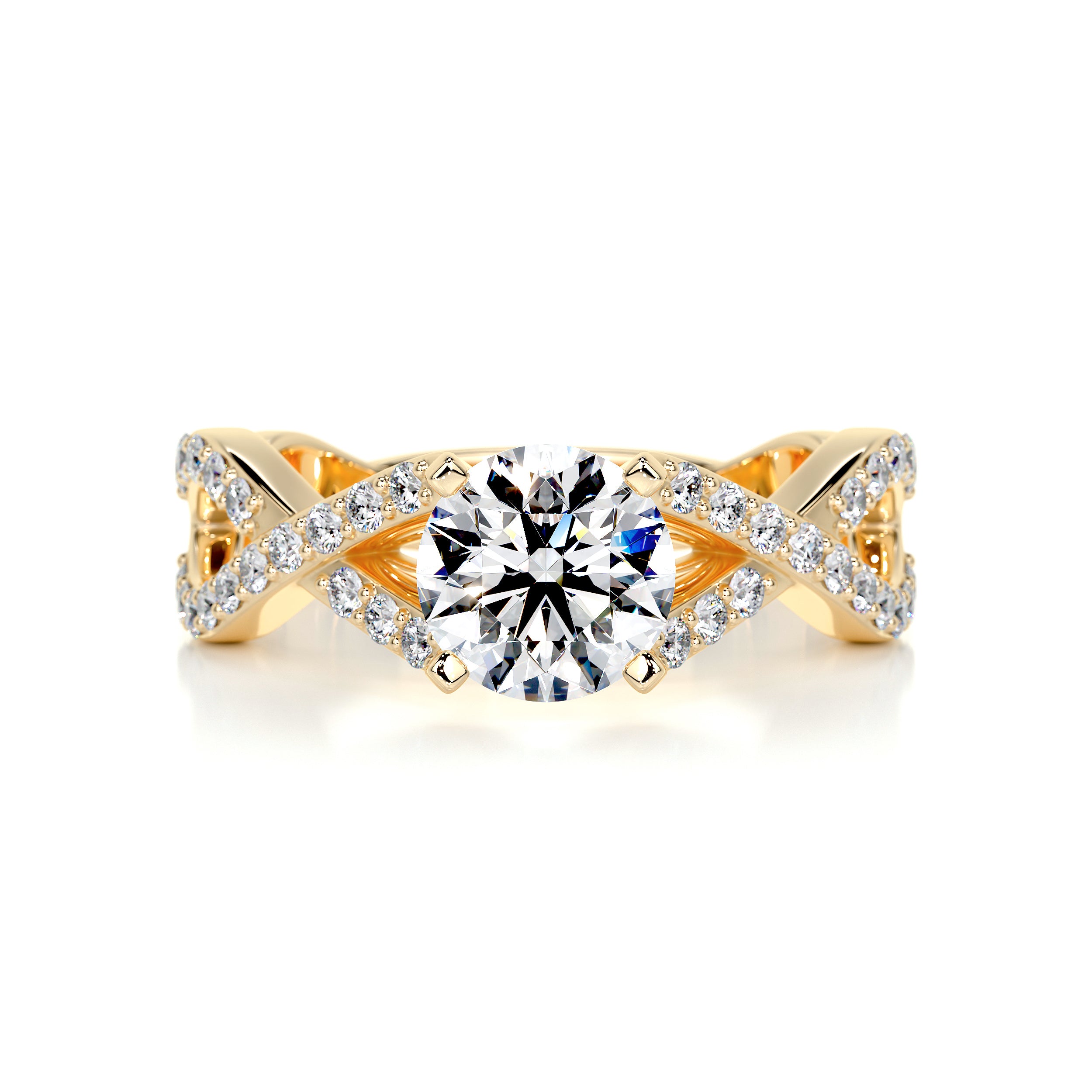 Emery Diamond Engagement Ring -18K Yellow Gold