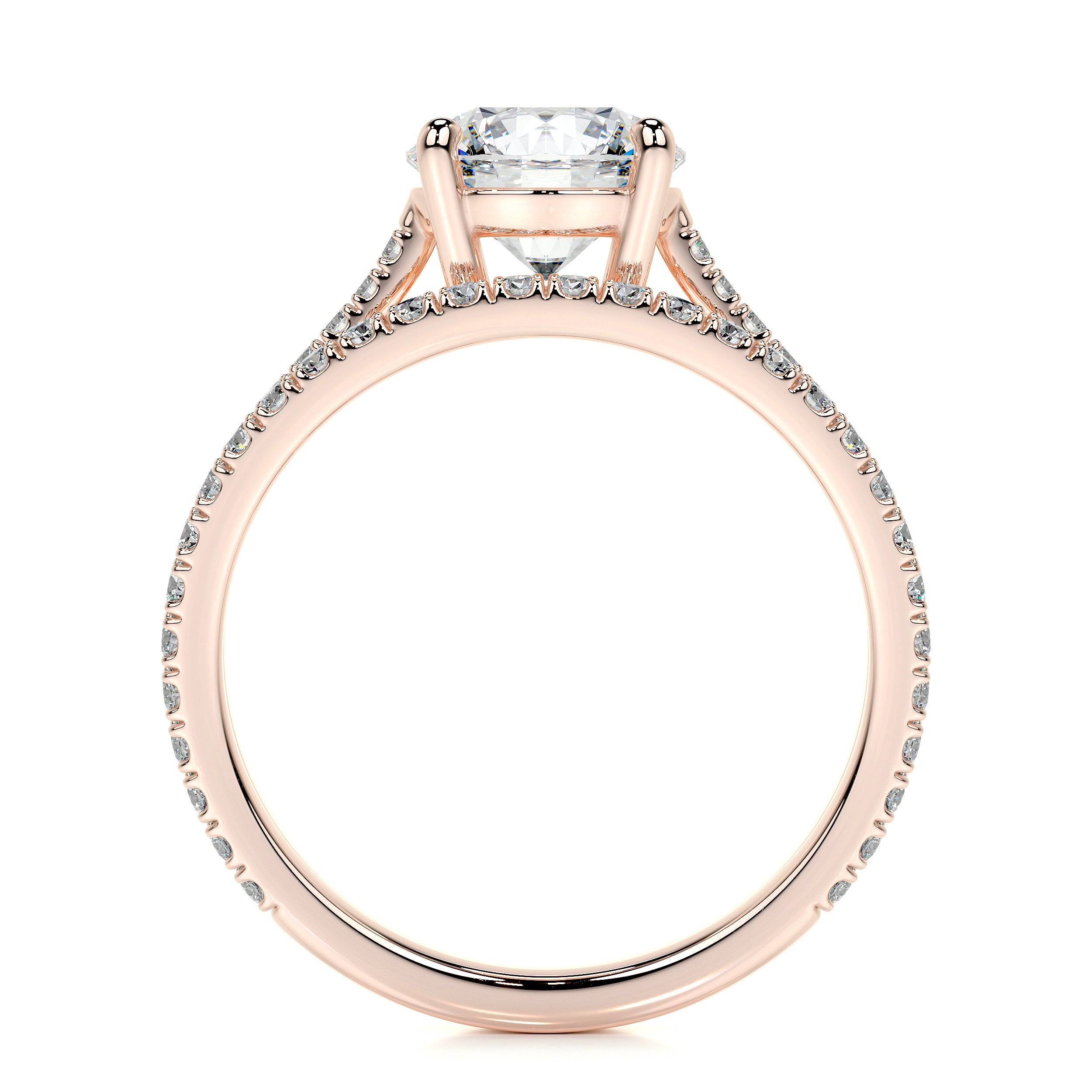 Anna Lab Grown Diamond Bridal Set   (2 Carat) -14K Rose Gold