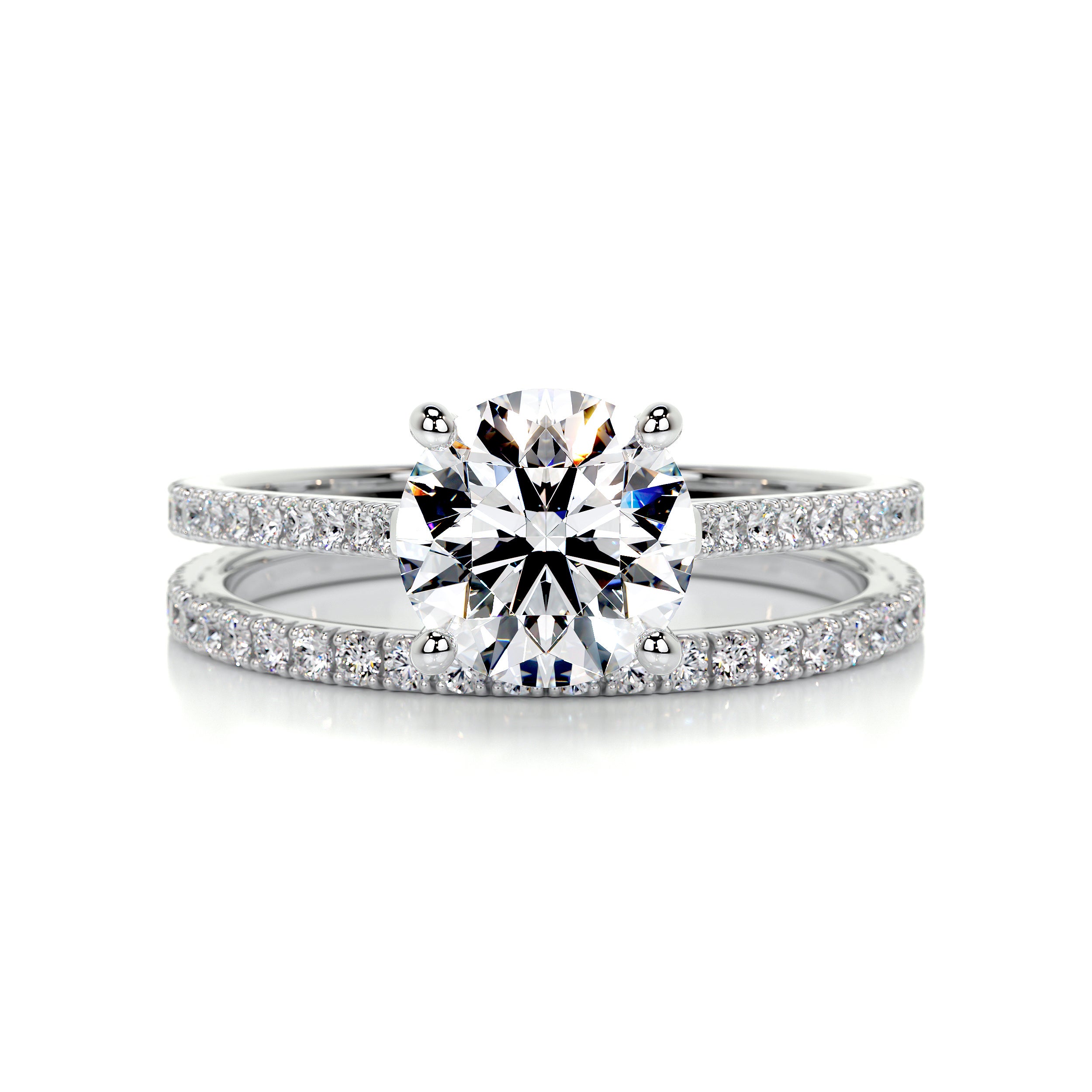 Anna Diamond Bridal Set -14K White Gold