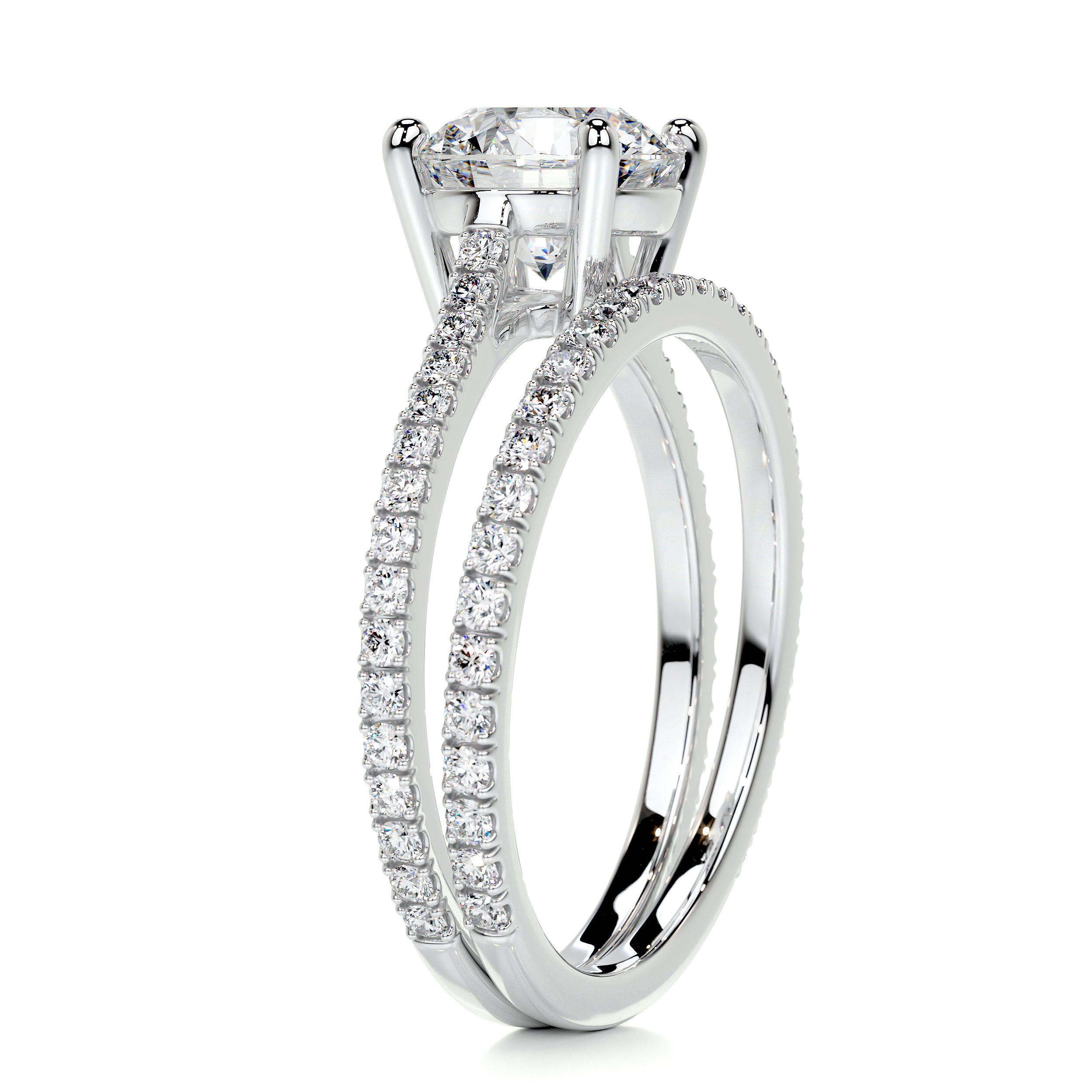 Anna Diamond Bridal Set -18K White Gold