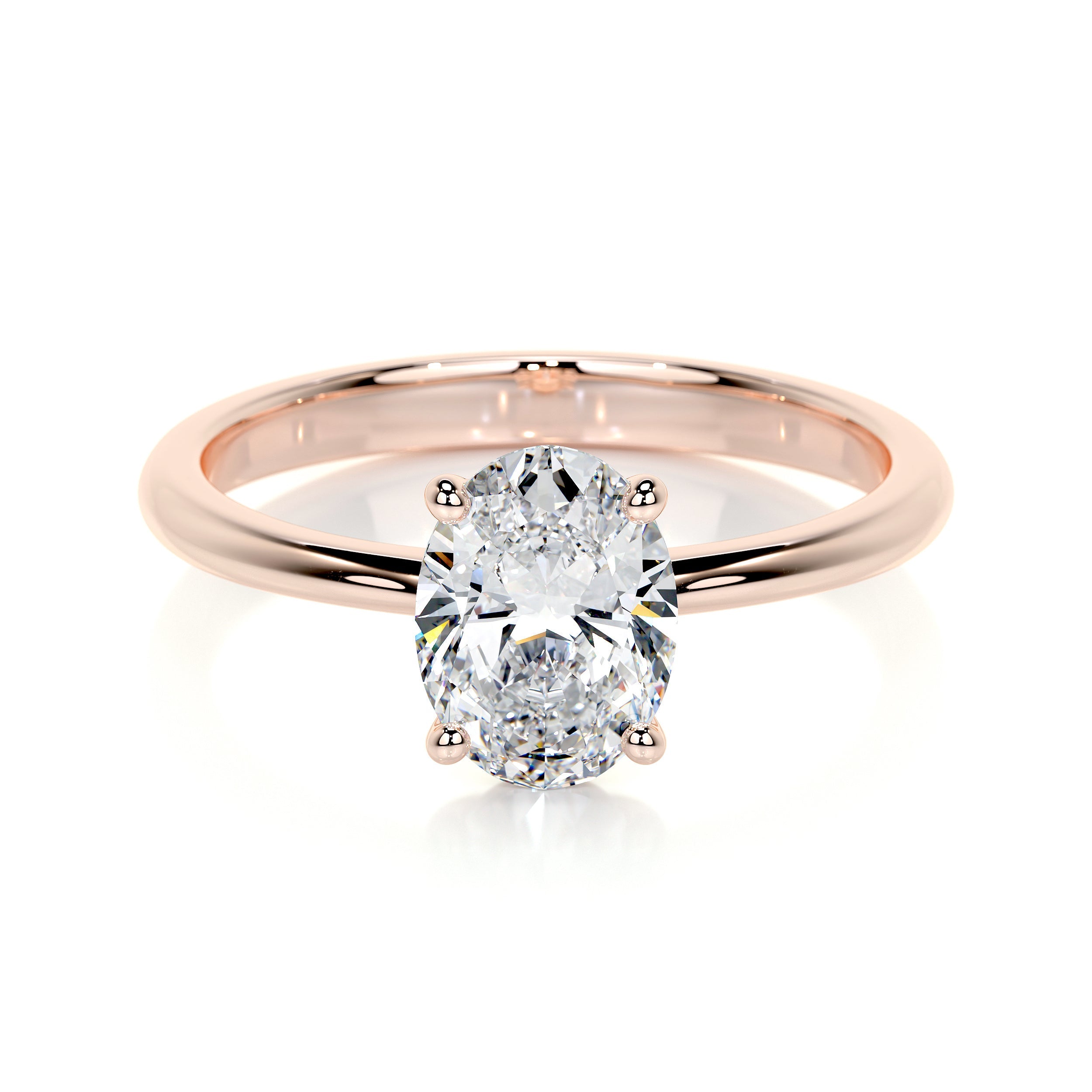 Julia Lab Grown Diamond Ring (1 Carat) -14K Rose Gold