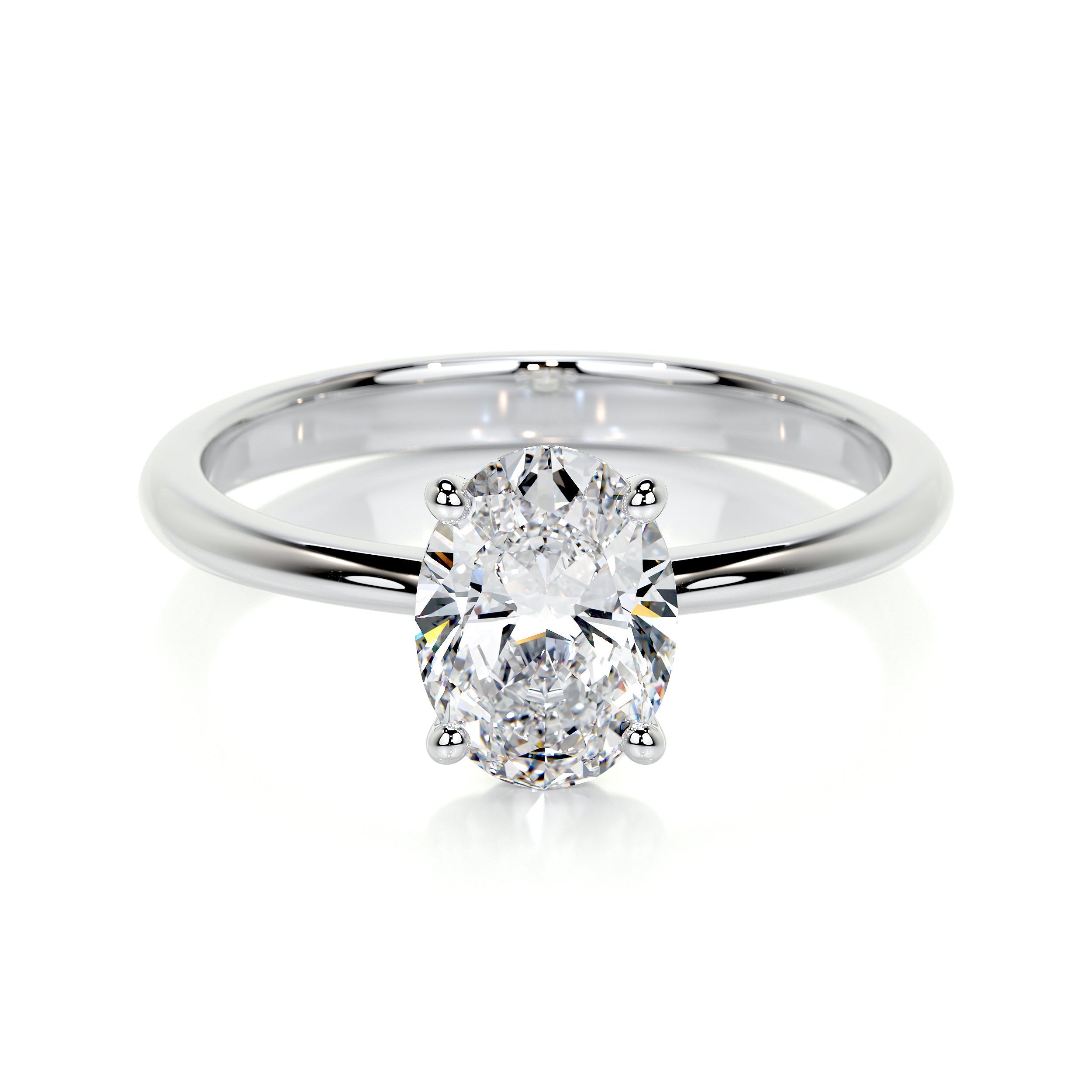 Julia Lab Grown Diamond Ring (1 Carat) -18K White Gold