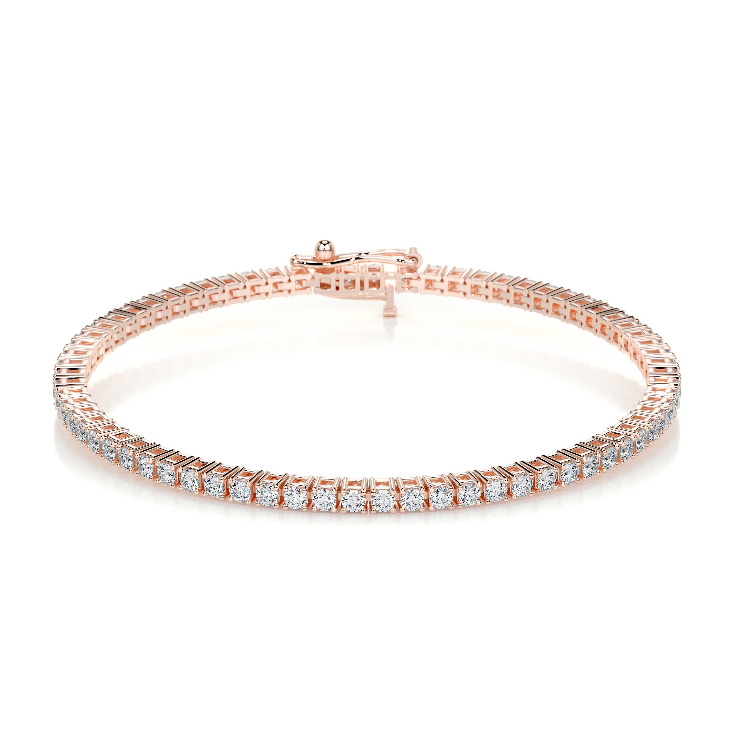 Sidney Tennis Diamonds Bracelet -14K Rose Gold