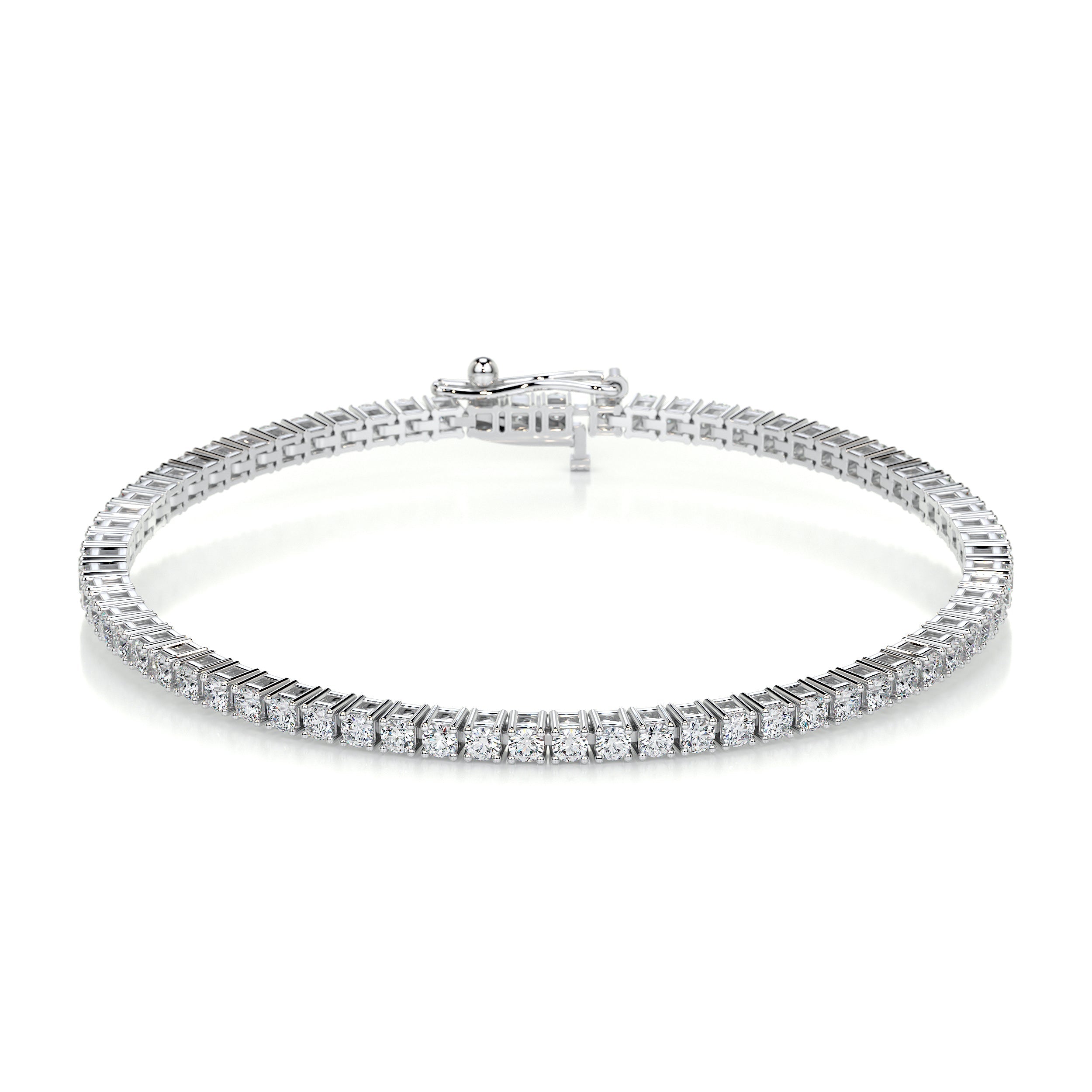 Sidney Tennis Lab Grown Diamonds Bracelet -14K White Gold
