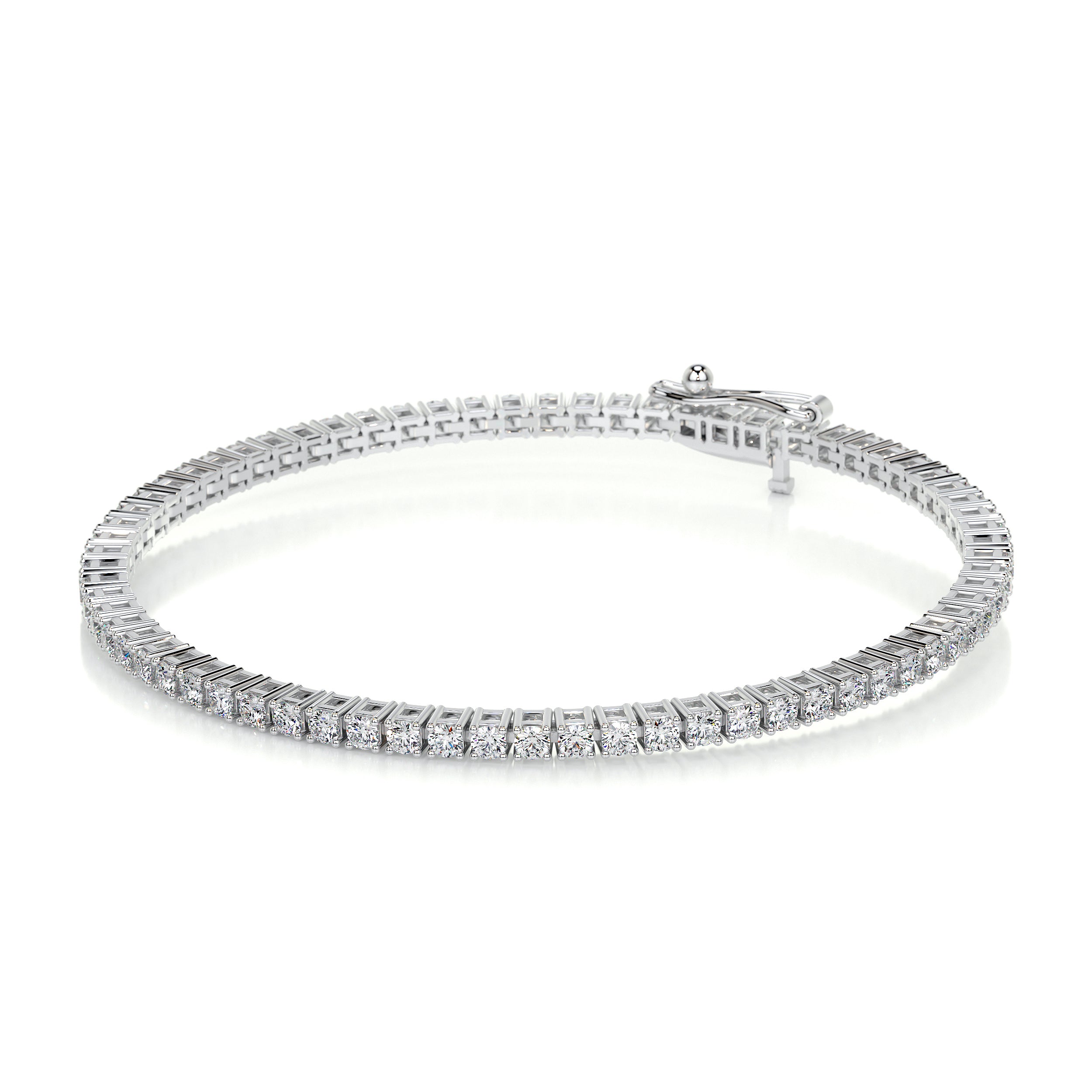 Sidney Tennis Diamonds Bracelet -14K White Gold