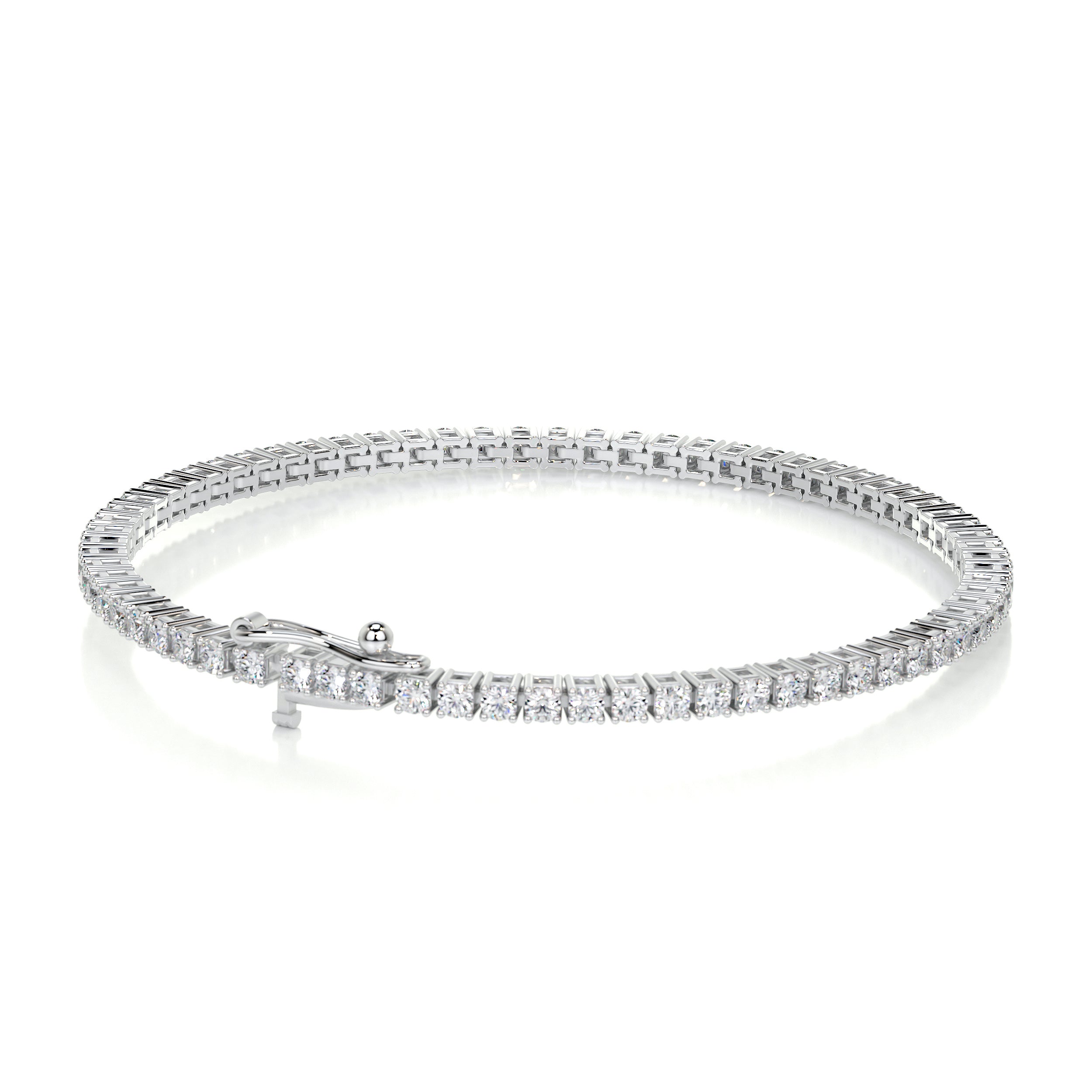 Sidney Tennis Diamonds Bracelet -14K White Gold