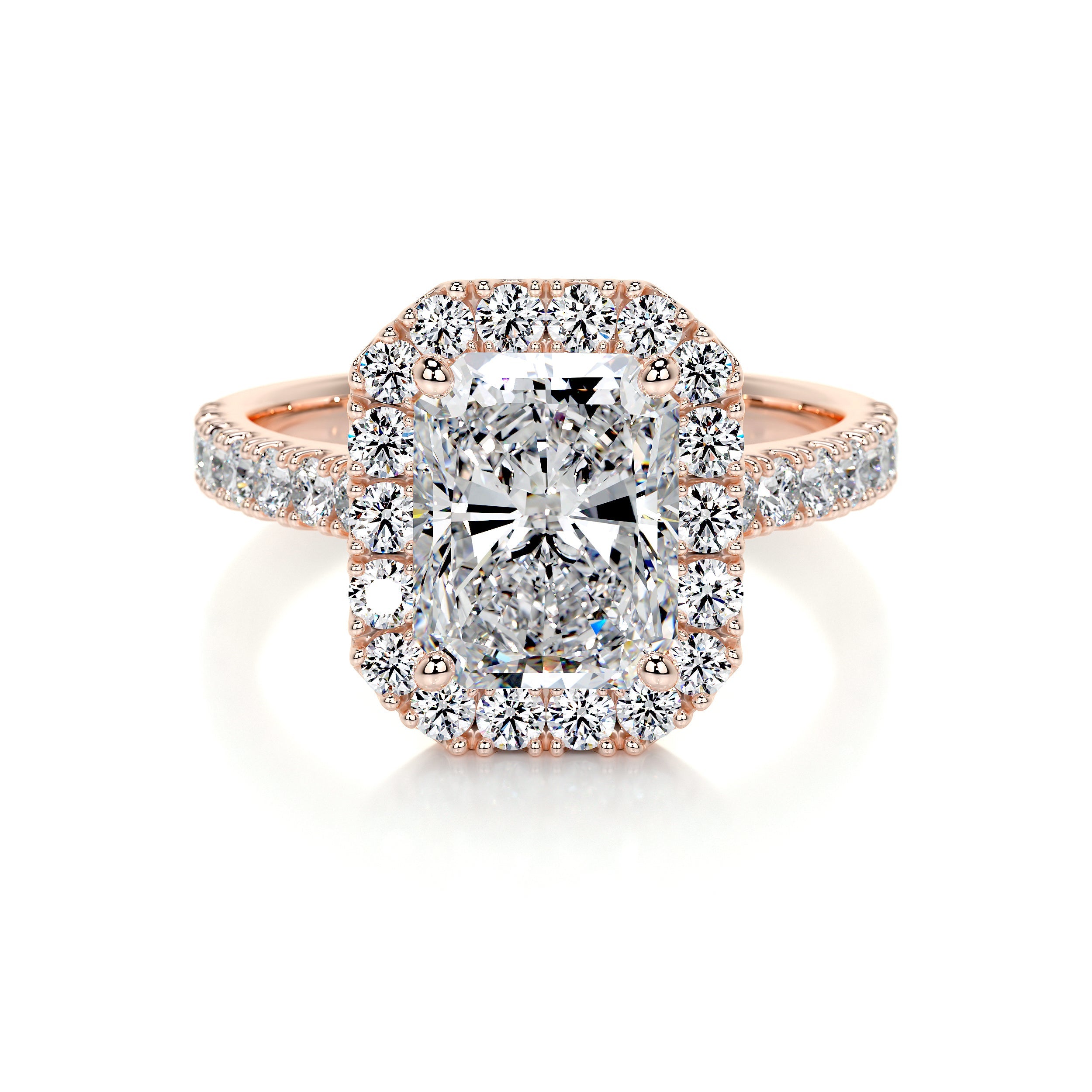 Andrea Lab Grown Diamond Ring (2.5 Carat) -14K Rose Gold