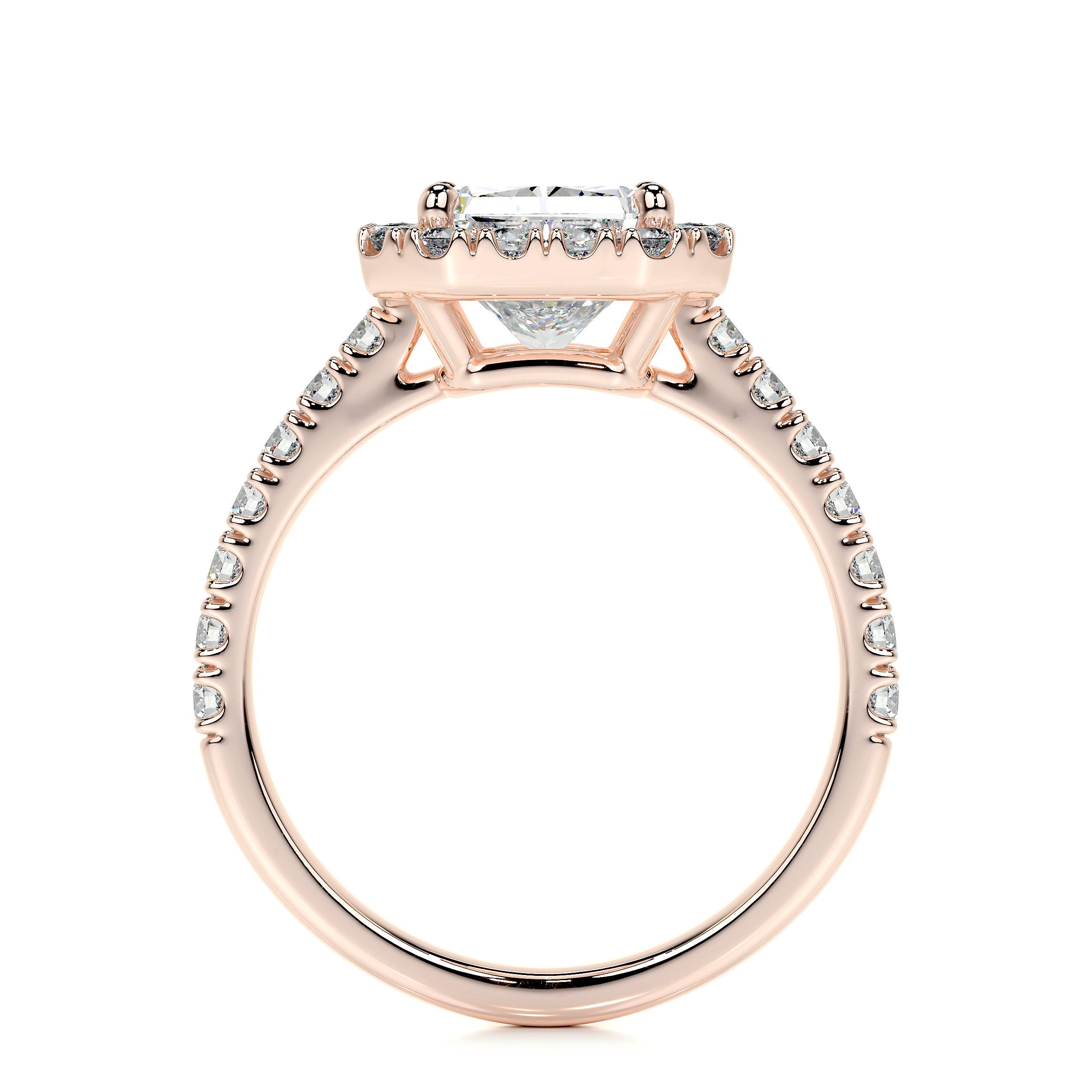 Andrea Lab Grown Diamond Ring (2.5 Carat) -14K Rose Gold