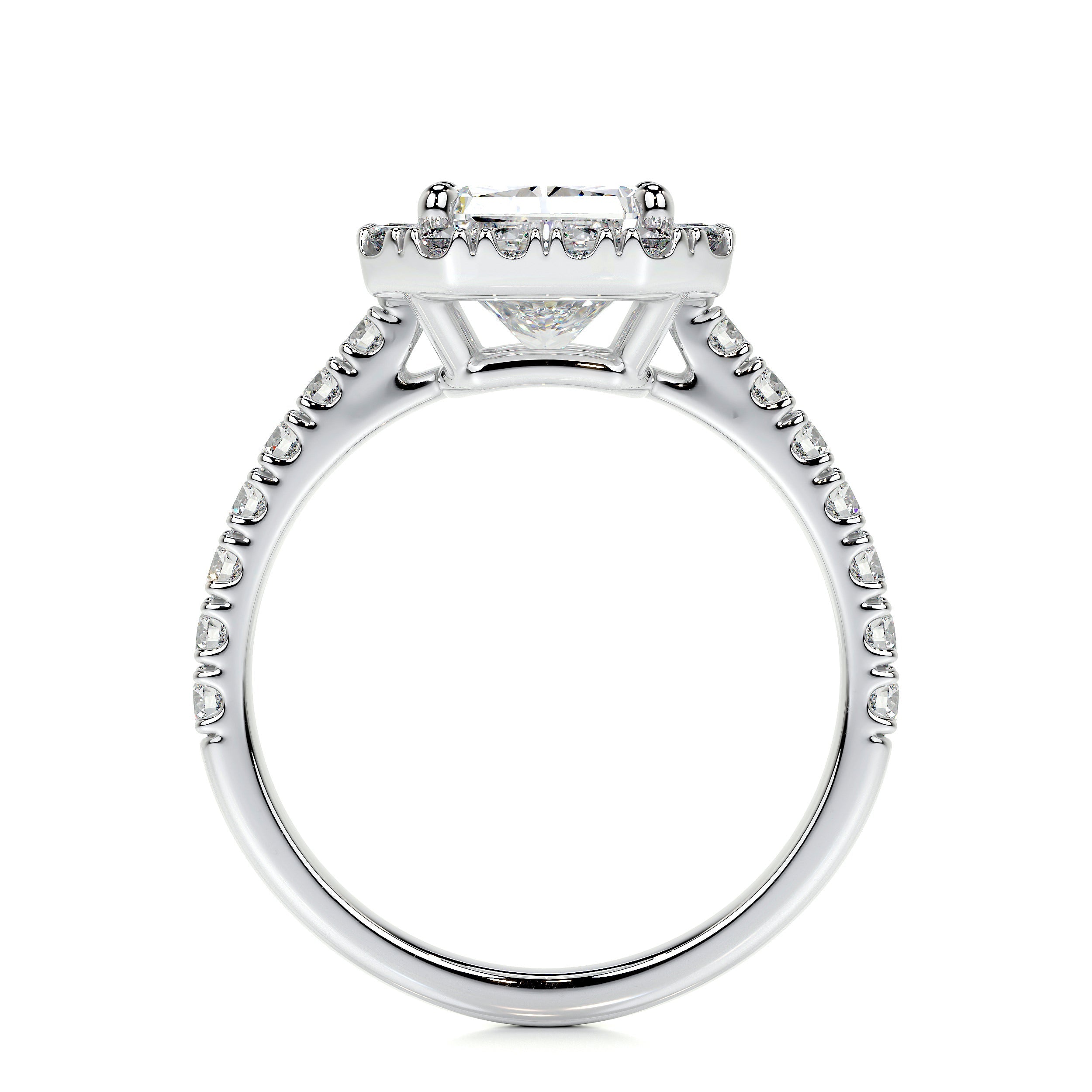 Andrea Lab Grown Diamond Ring   (2.5 Carat) -14K White Gold