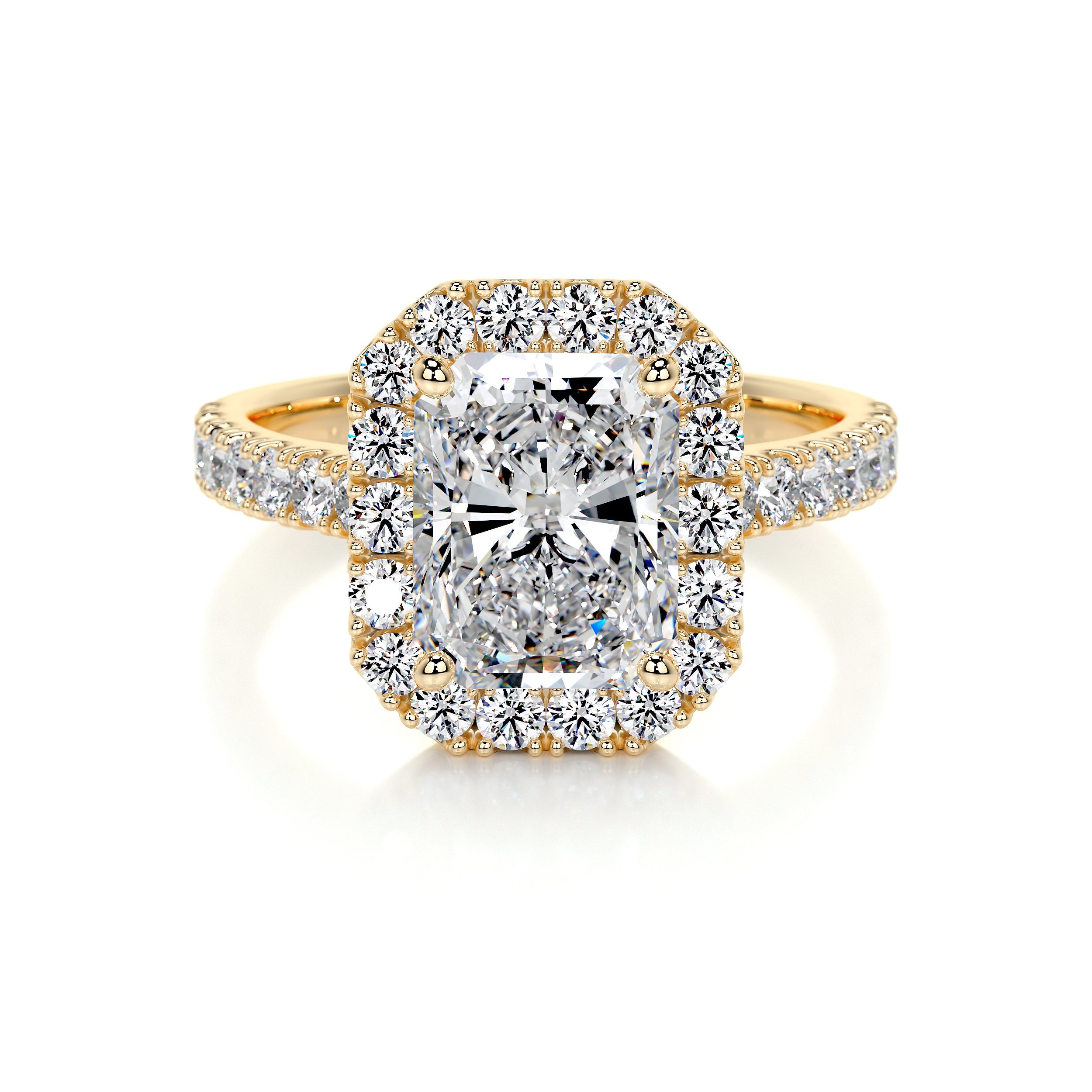 Andrea Lab Grown Diamond Ring (2.5 Carat) -18K Yellow Gold