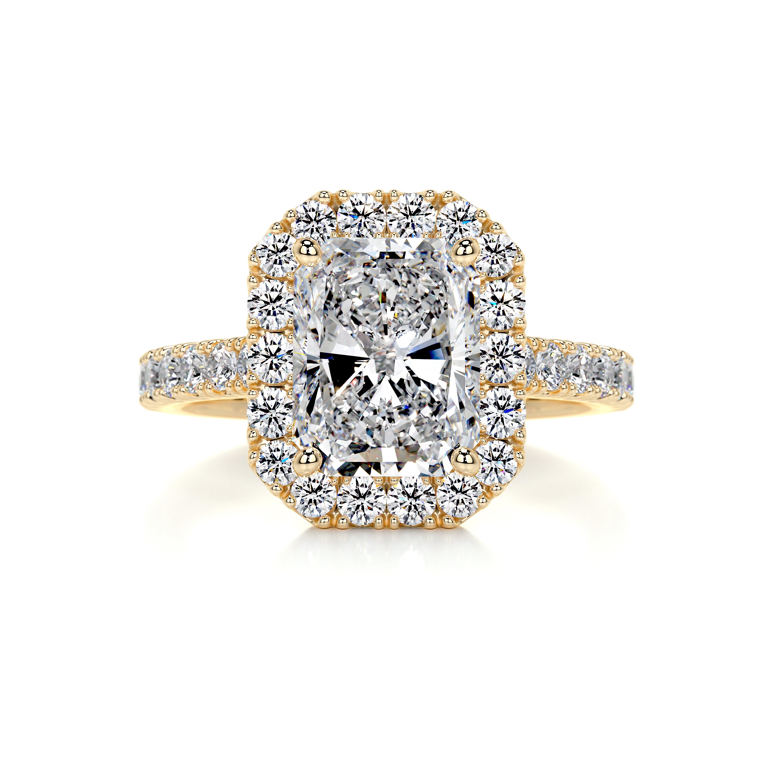 Andrea Diamond Engagement Ring -18K Yellow Gold