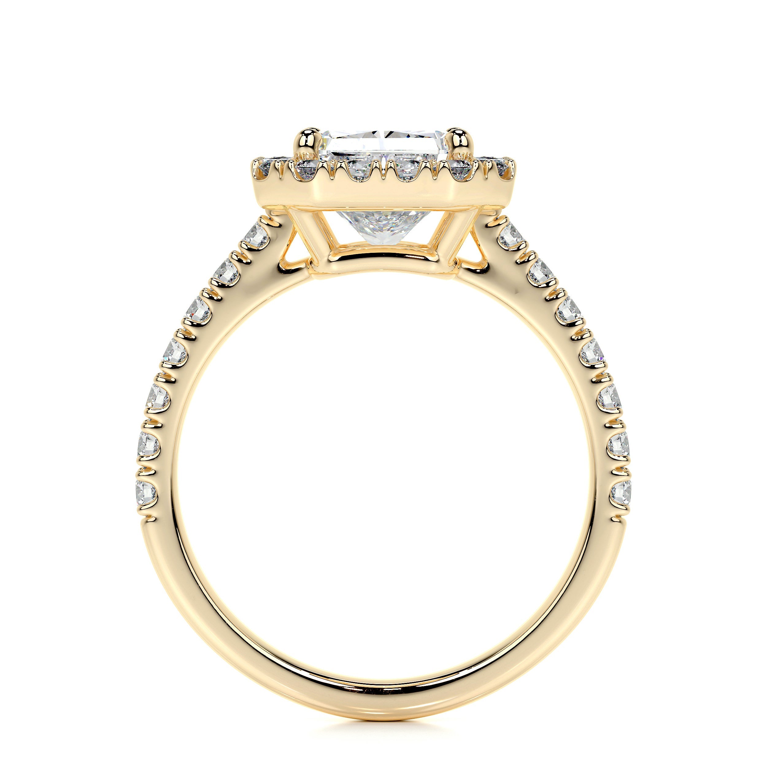 Andrea Lab Grown Diamond Ring (2.5 Carat) -18K Yellow Gold