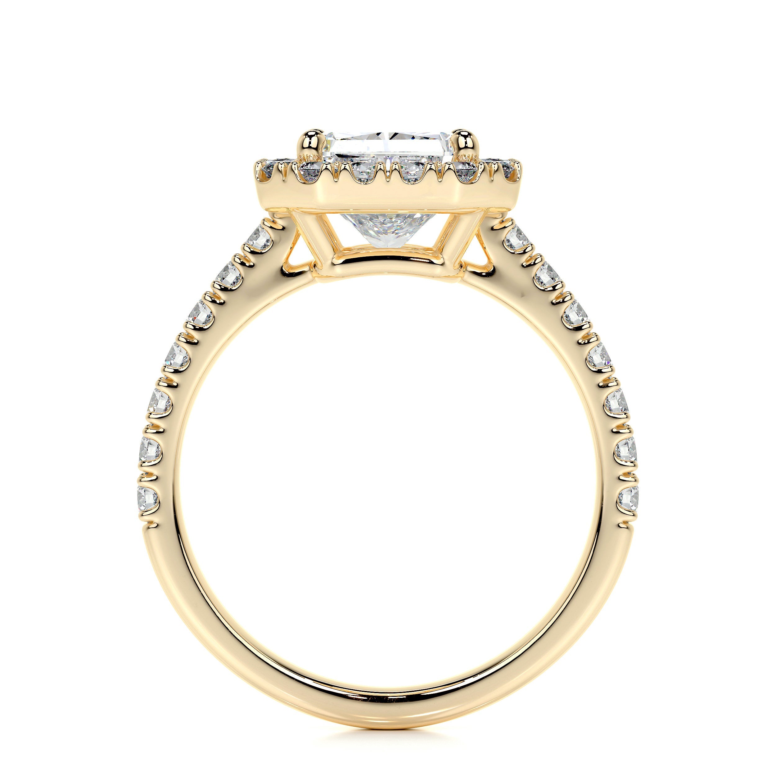 Andrea Lab Grown Diamond Ring   (2.5 Carat) -18K Yellow Gold