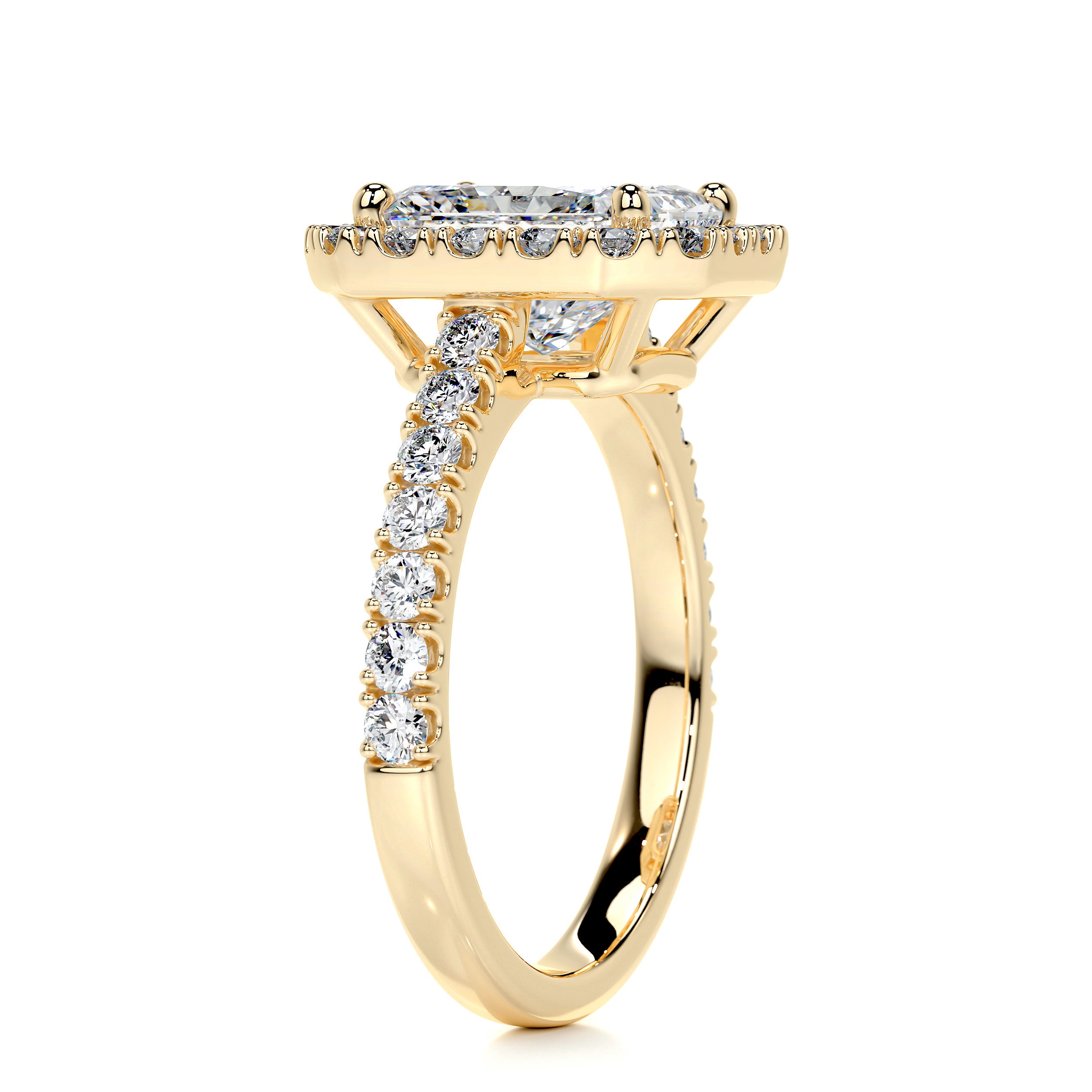 Andrea Diamond Engagement Ring -18K Yellow Gold
