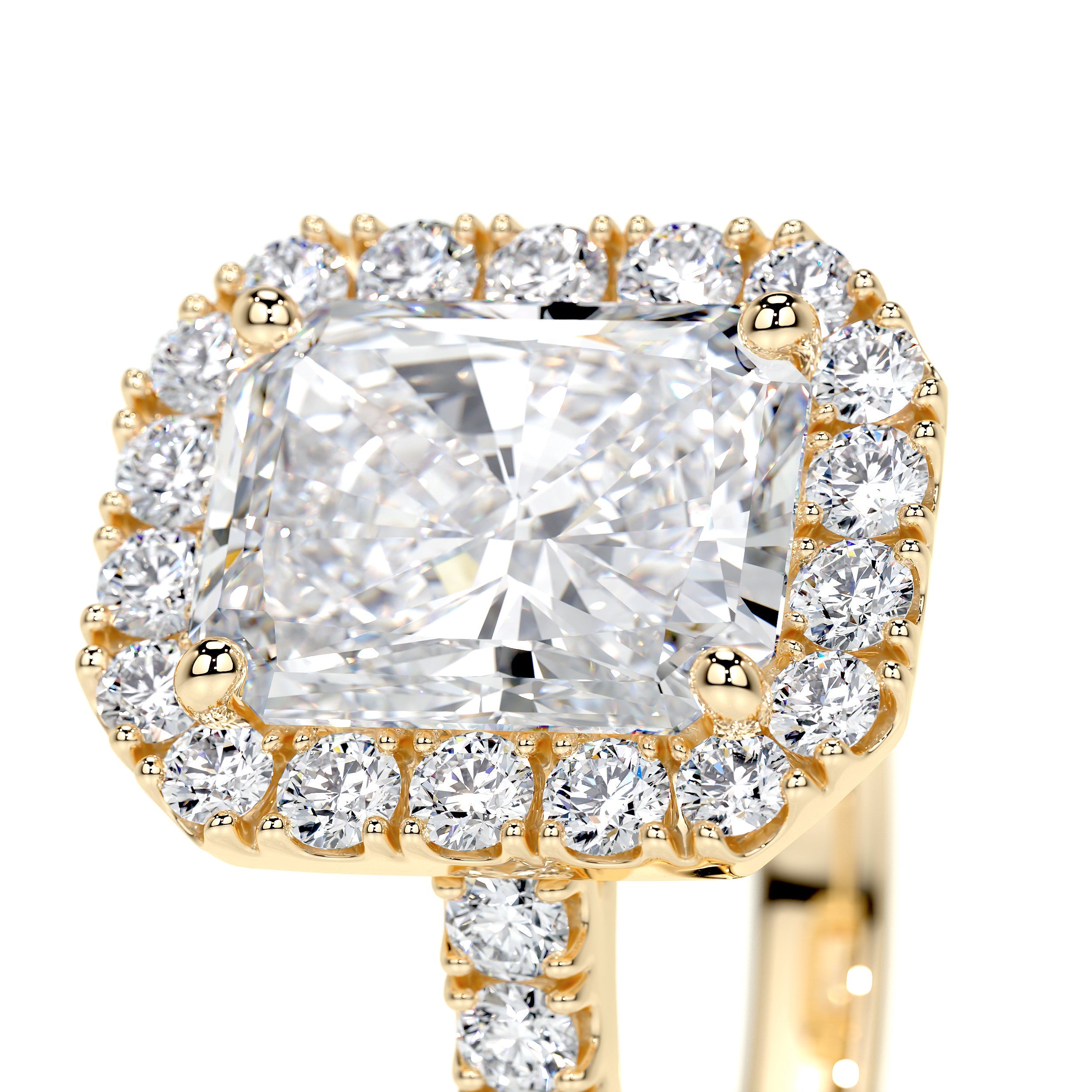 Andrea Lab Grown Diamond Ring (2.5 Carat) -18K Yellow Gold