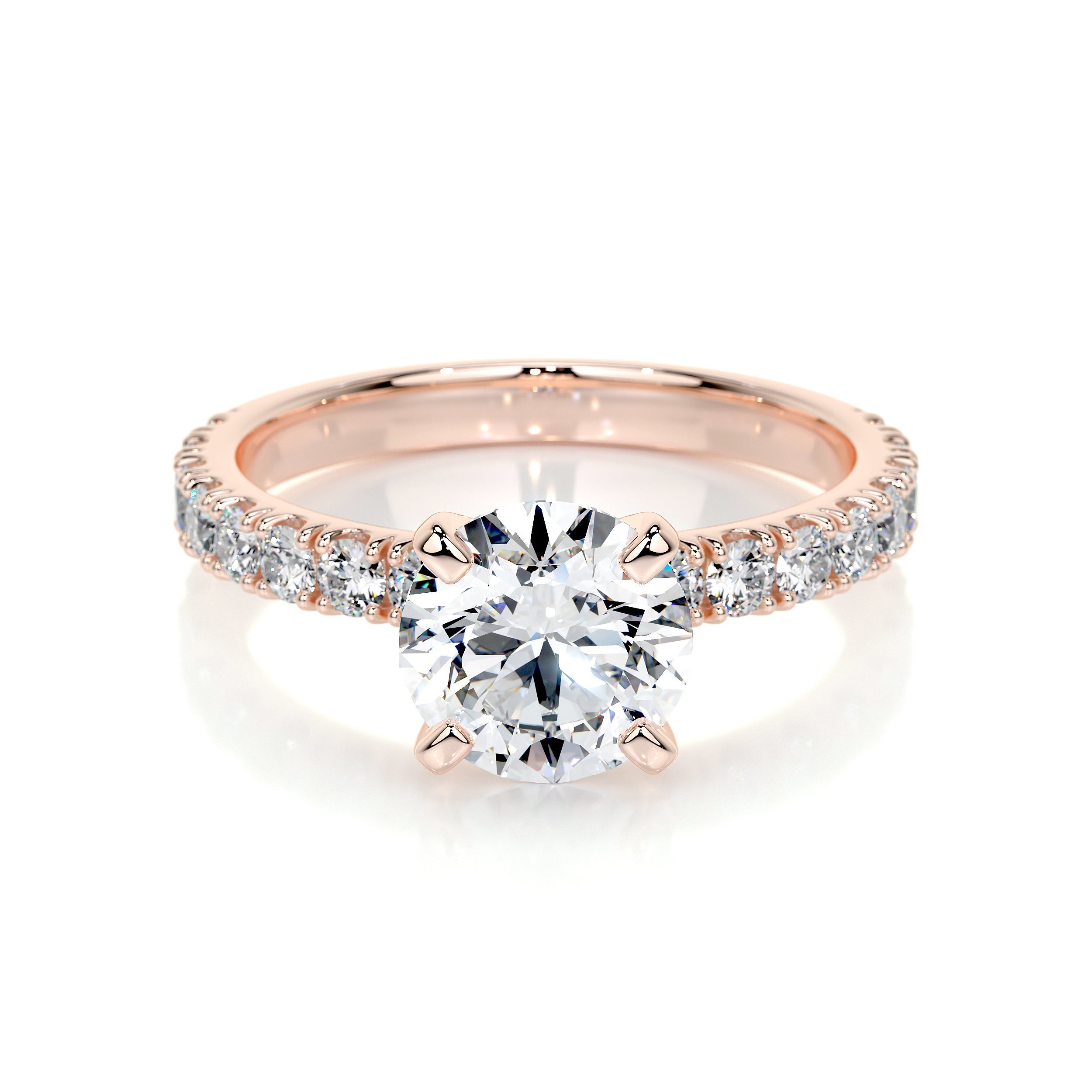 Alison Lab Grown Diamond Ring (2 Carat) -14K Rose Gold