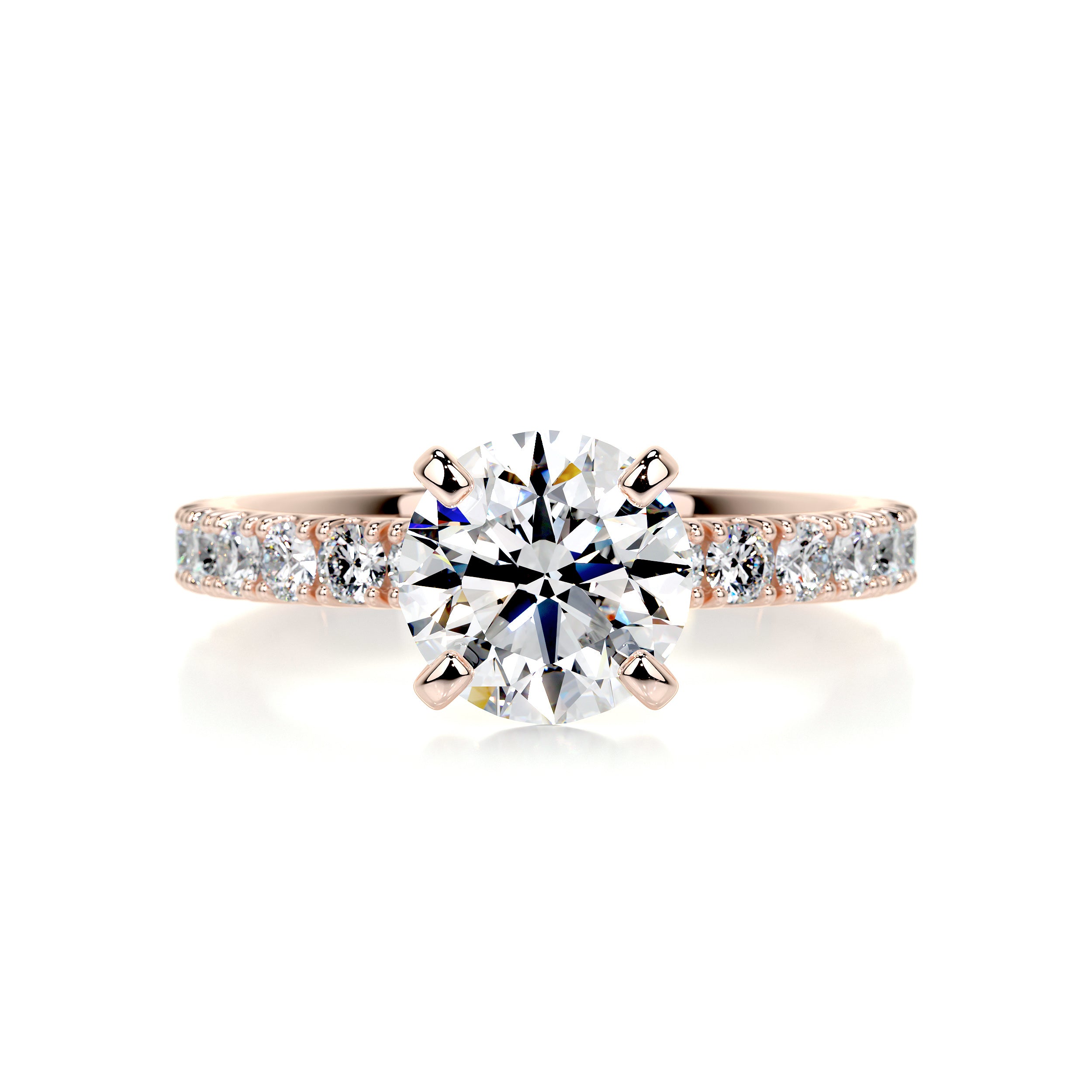 Alison Diamond Engagement Ring -14K Rose Gold