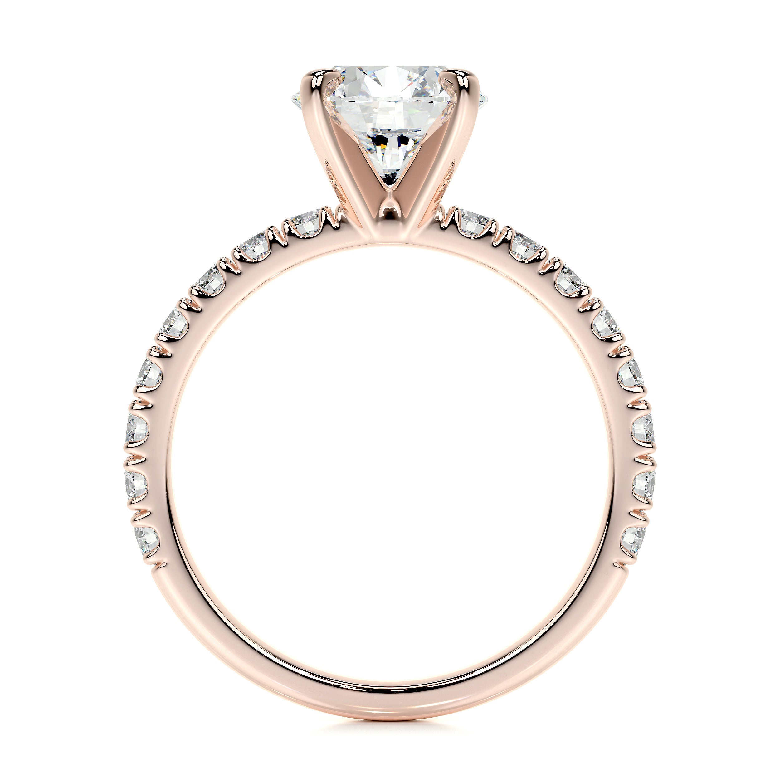 Alison Lab Grown Diamond Ring (2 Carat) -14K Rose Gold