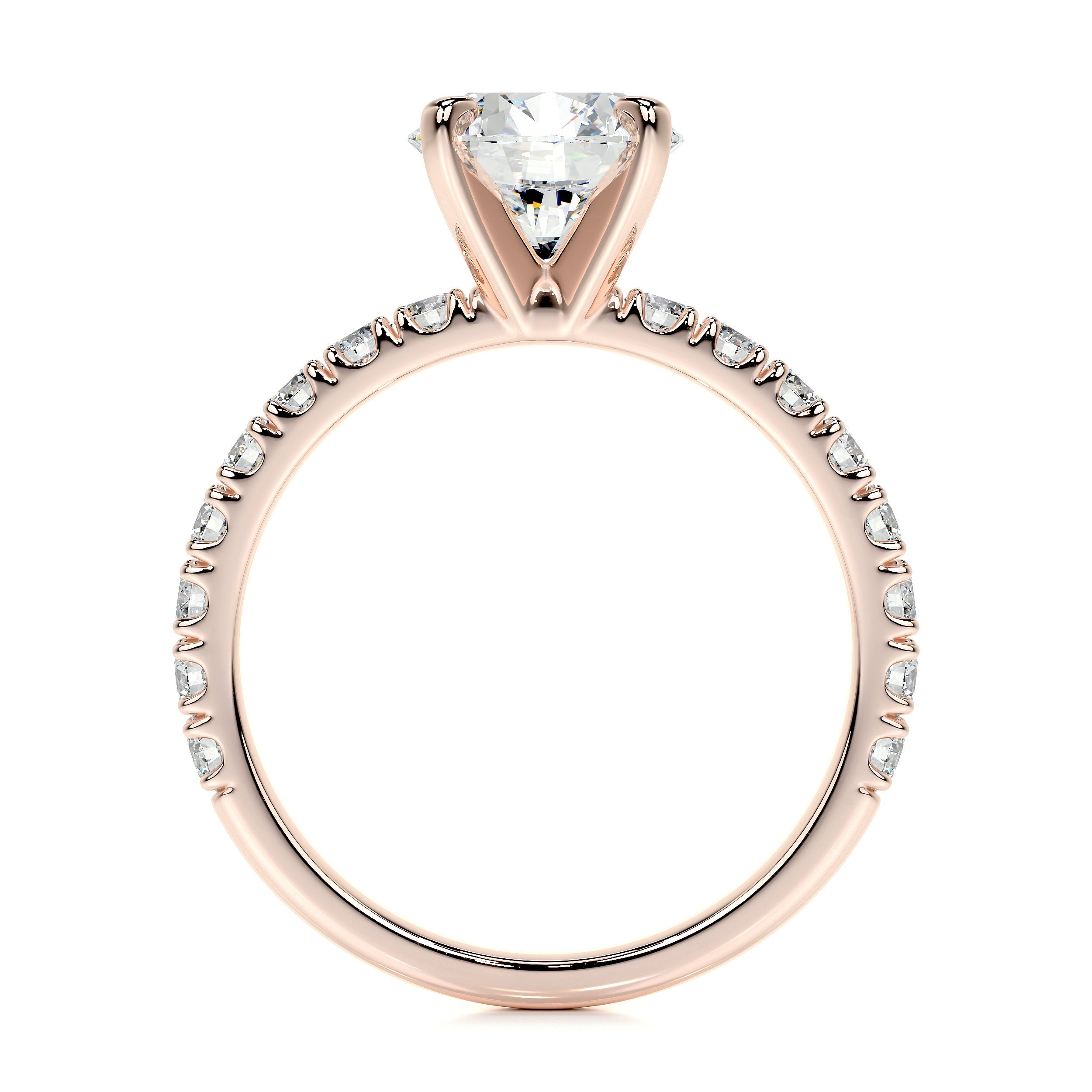 Alison Lab Grown Diamond Ring   (2 Carat) -14K Rose Gold