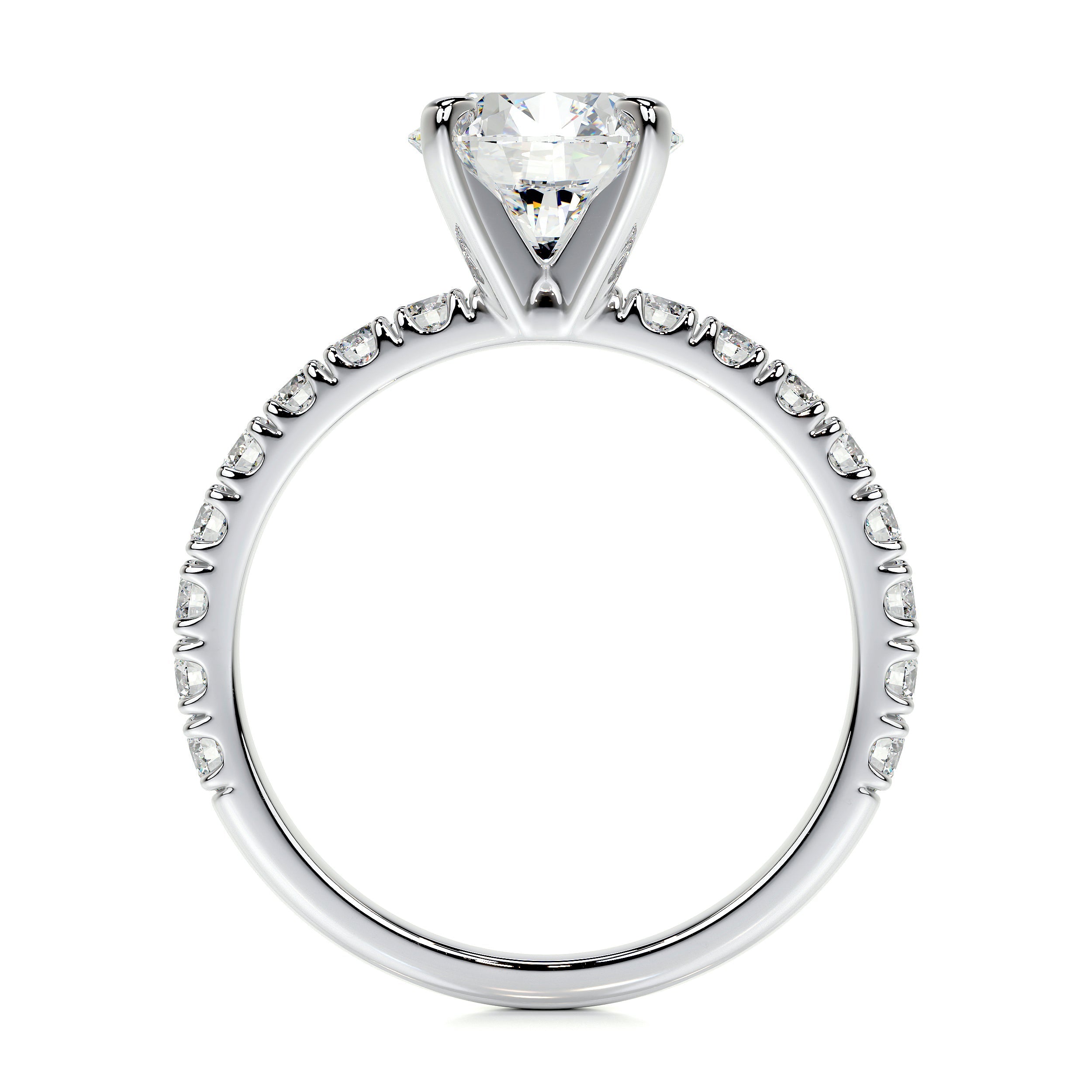 Alison Lab Grown Diamond Ring   (2 Carat) -14K White Gold
