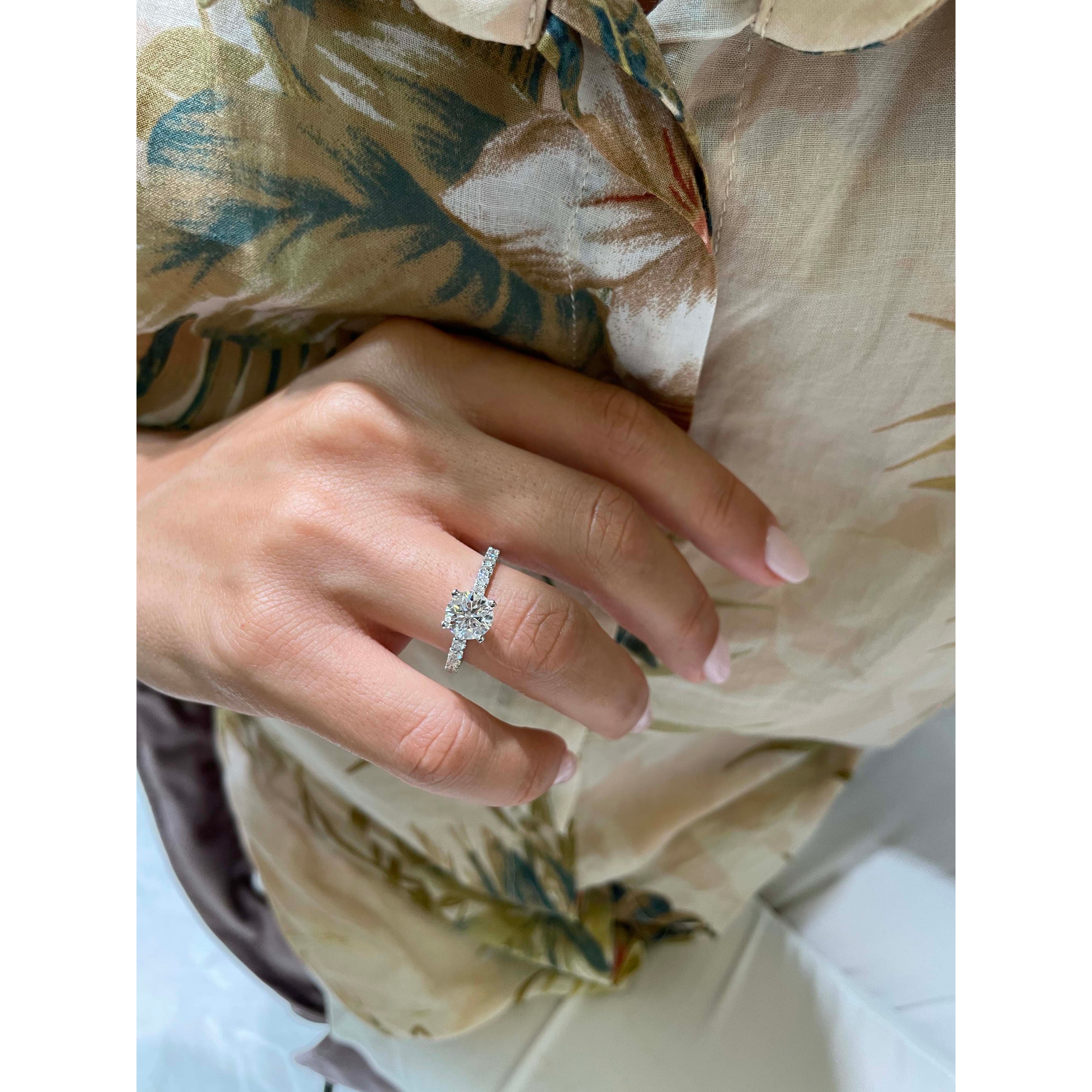 Alison Diamond Engagement Ring -Platinum