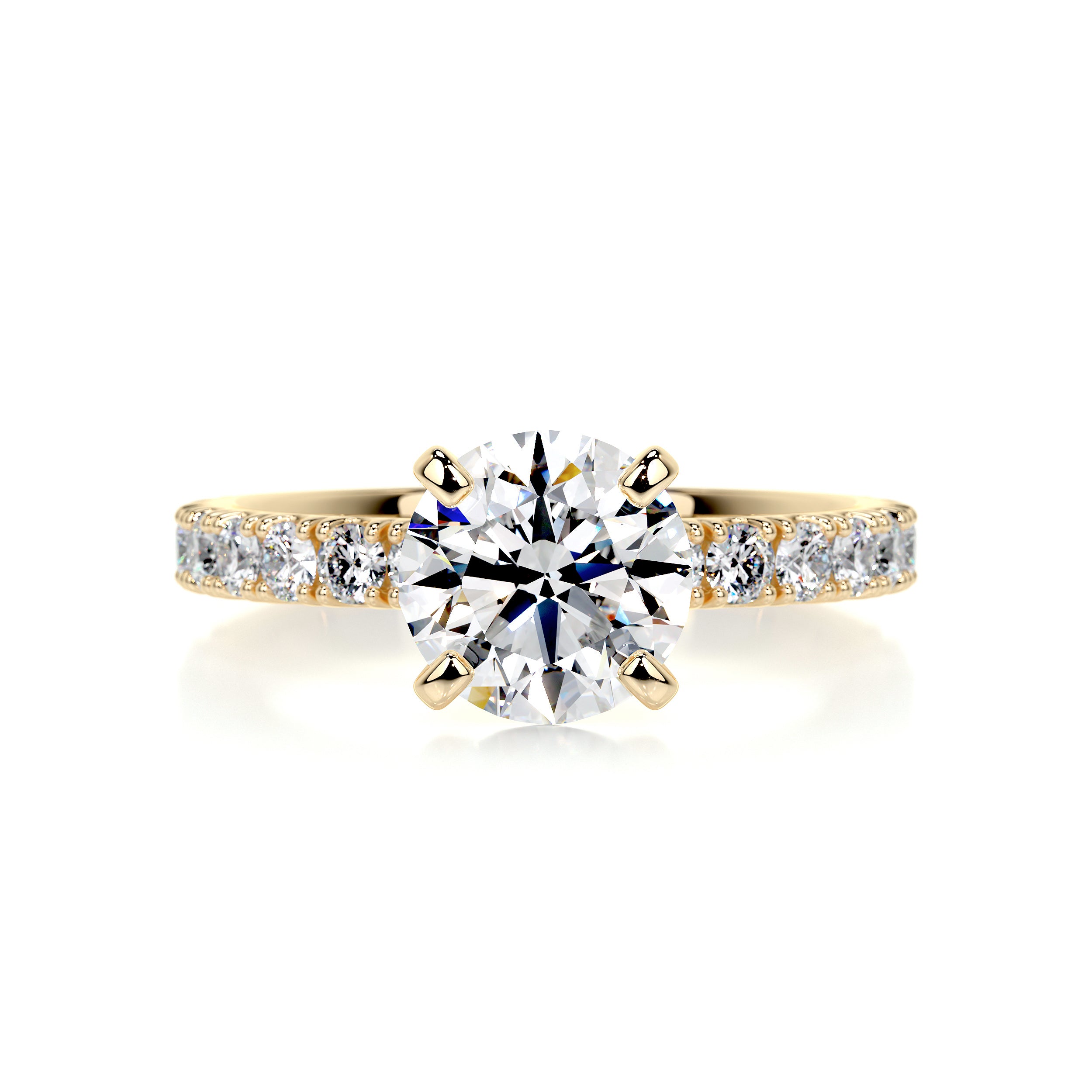 Alison Diamond Engagement Ring -18K Yellow Gold