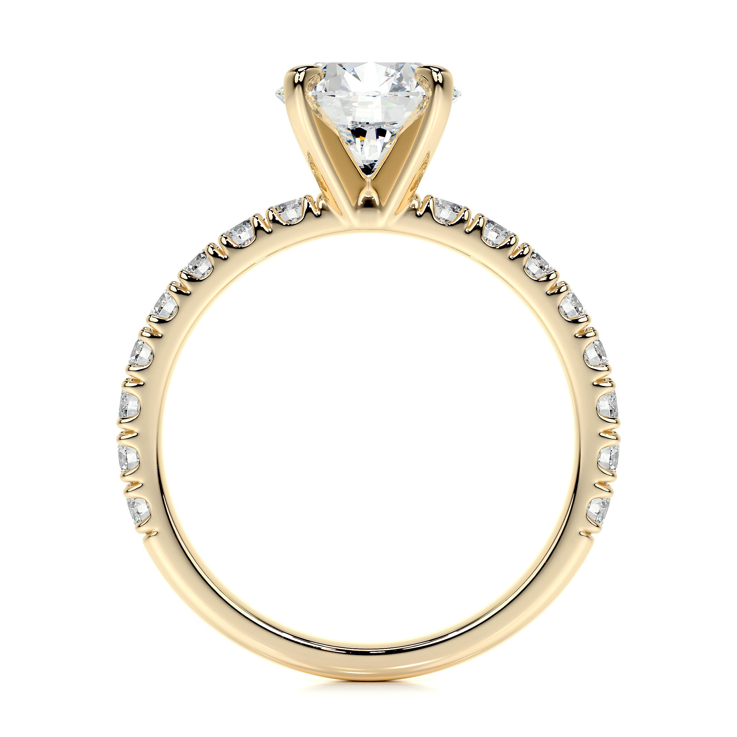 Alison Lab Grown Diamond Ring (2 Carat) -18K Yellow Gold