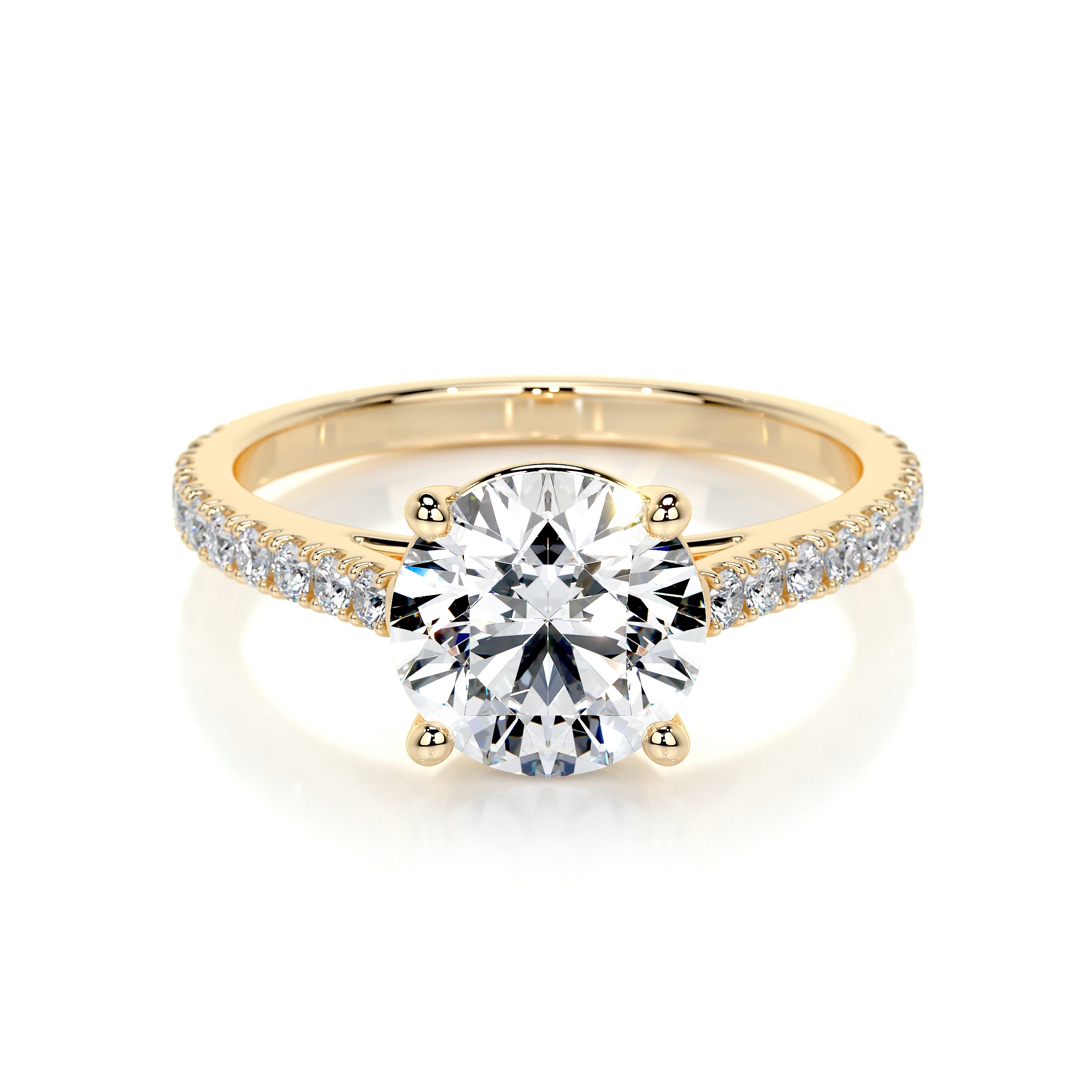 Anna Lab Grown Diamond Ring -18K Yellow Gold