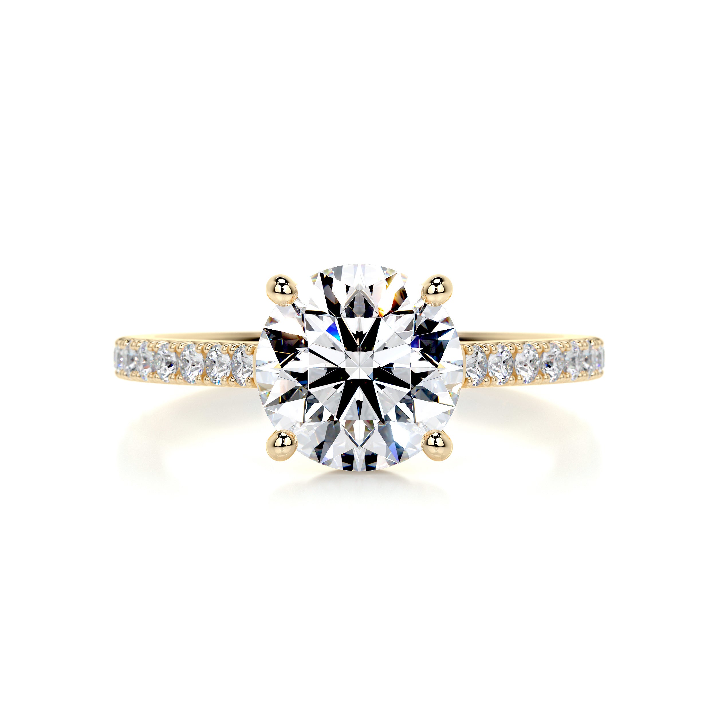 Anna Diamond Engagement Ring -18K Yellow Gold