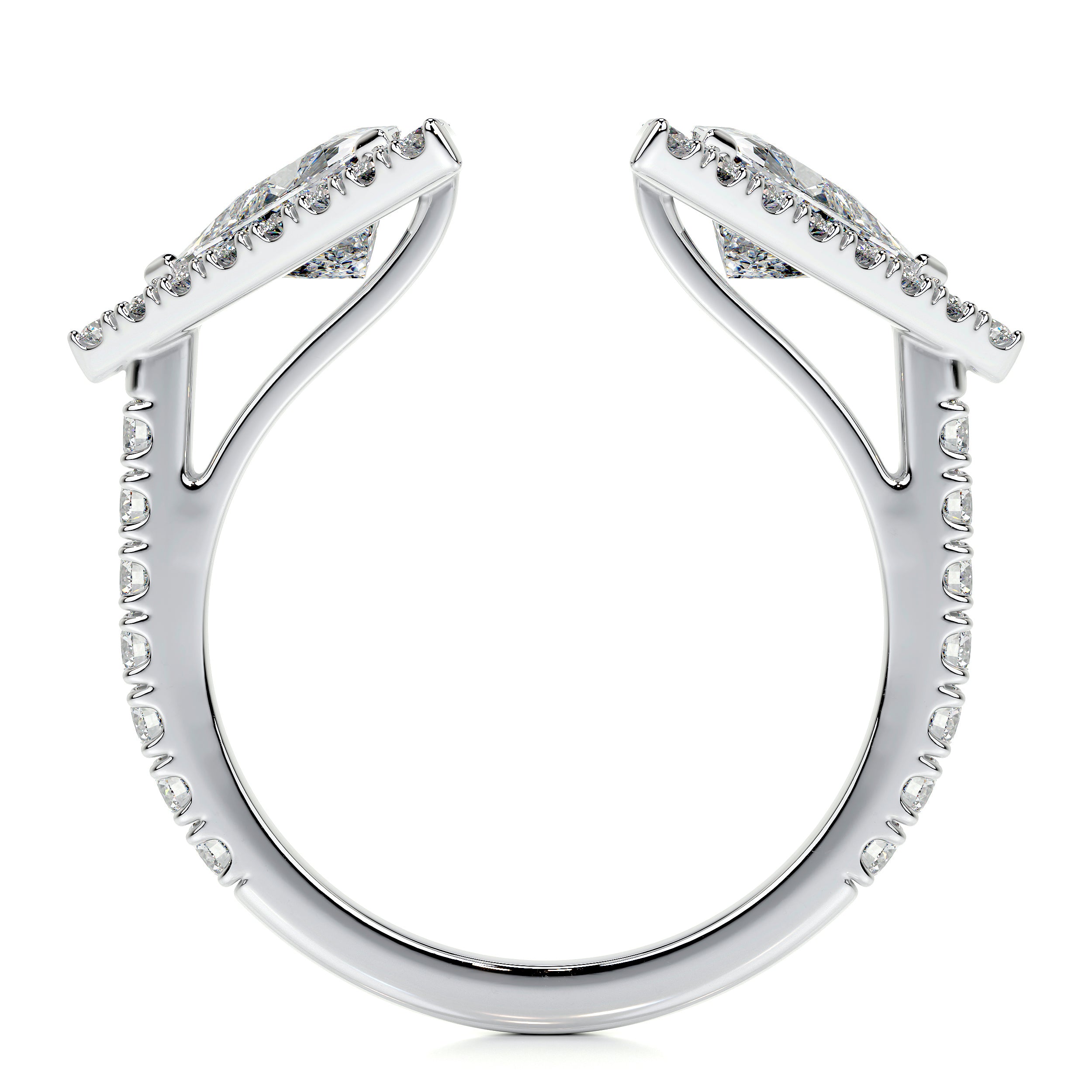 Jade Lab Grown Diamond Wedding Ring (1.5 carat) -14K White Gold