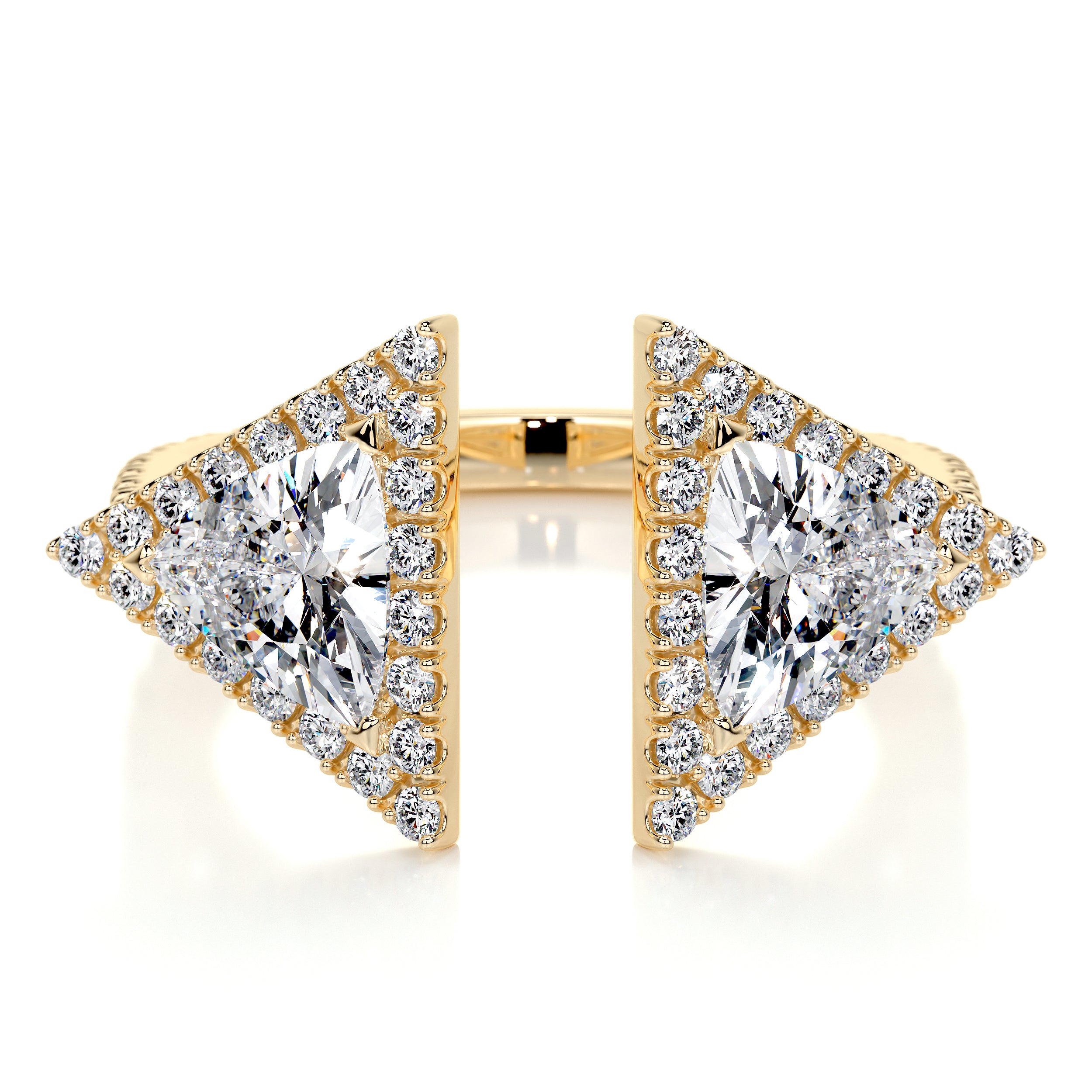 Jade Lab Grown Diamond Wedding Ring (1.5 carat) -18K Yellow Gold