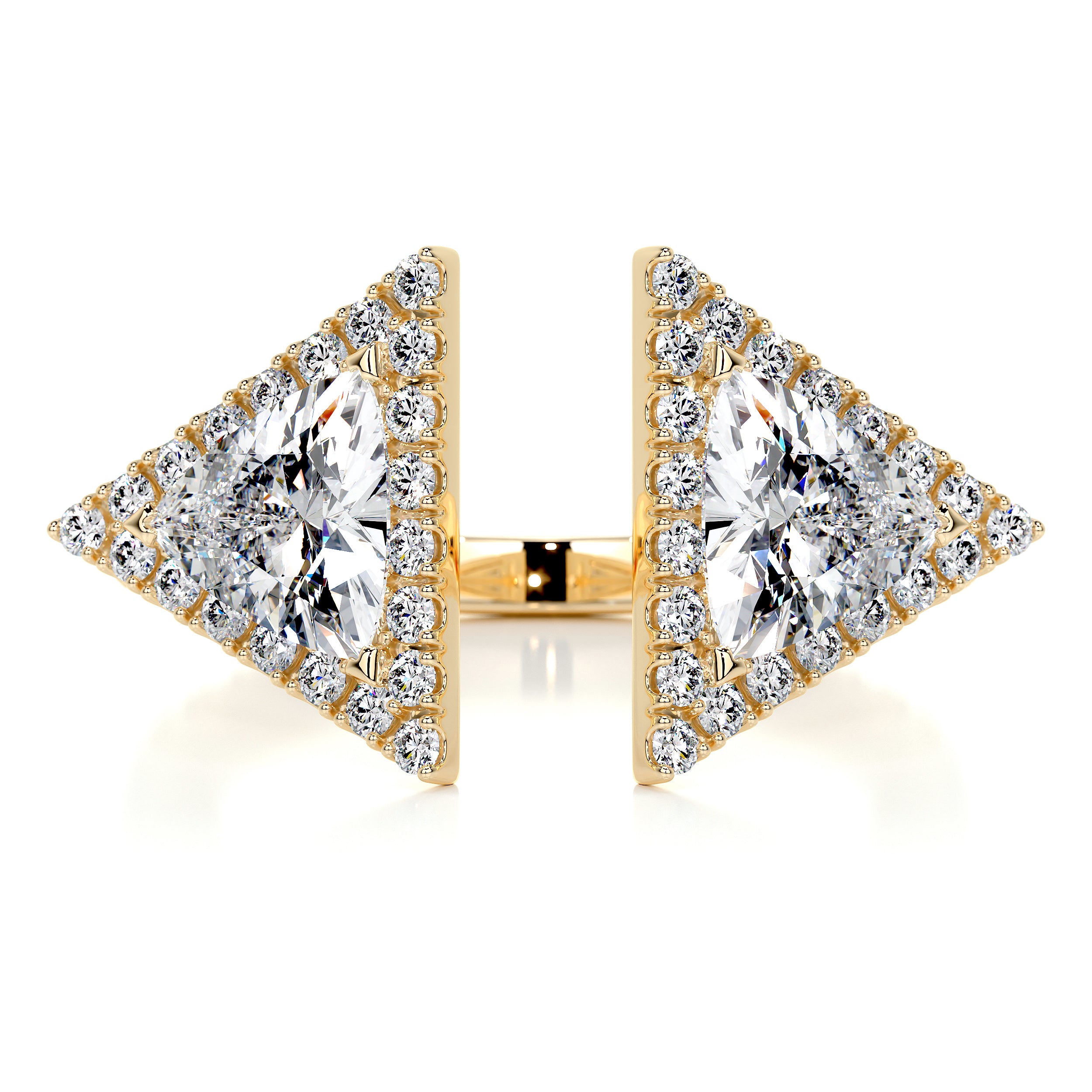 Jade Fashion Diamond Ring (1.5 carat) -18K Yellow Gold
