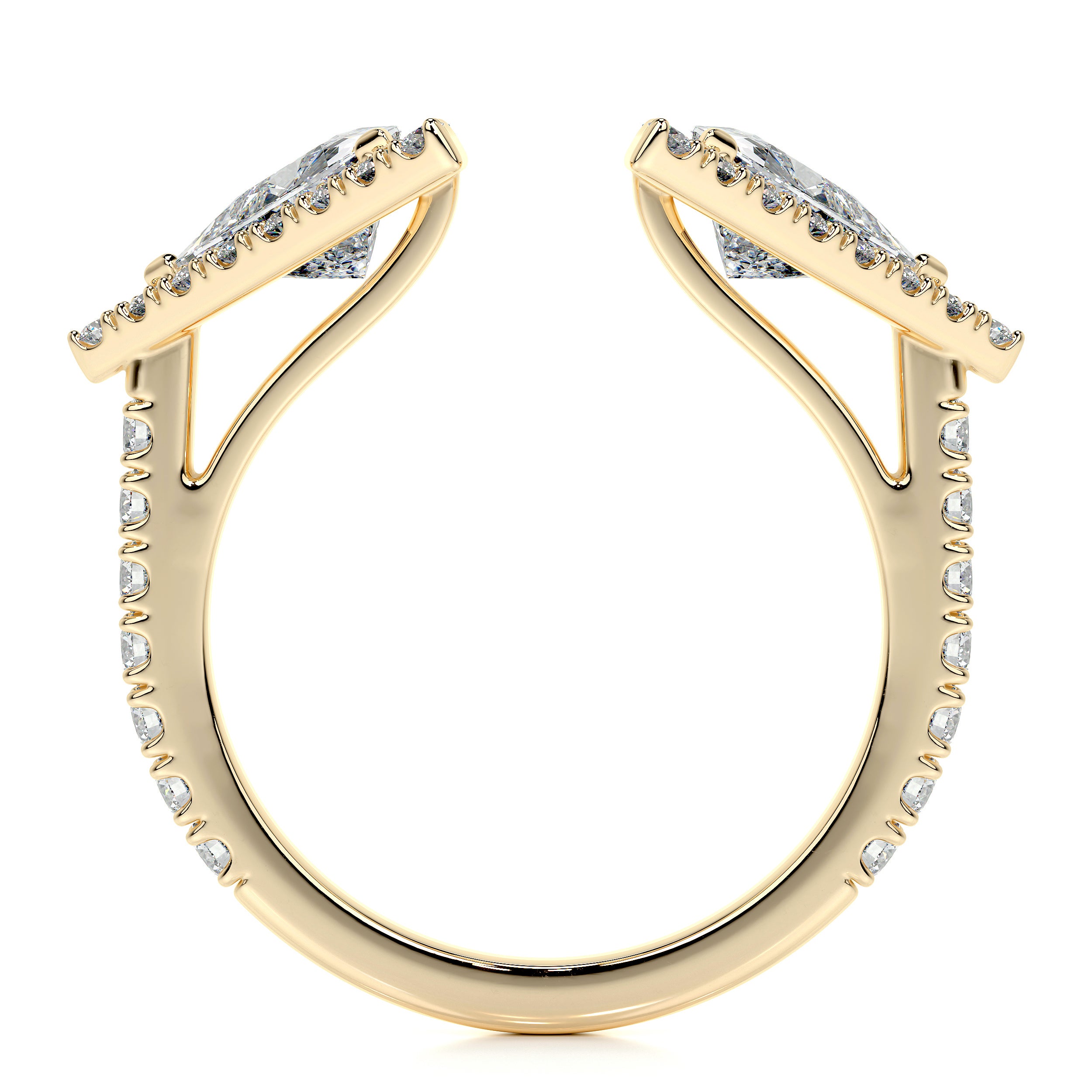 Jade Lab Grown Diamond Wedding Ring (1.5 carat) -18K Yellow Gold