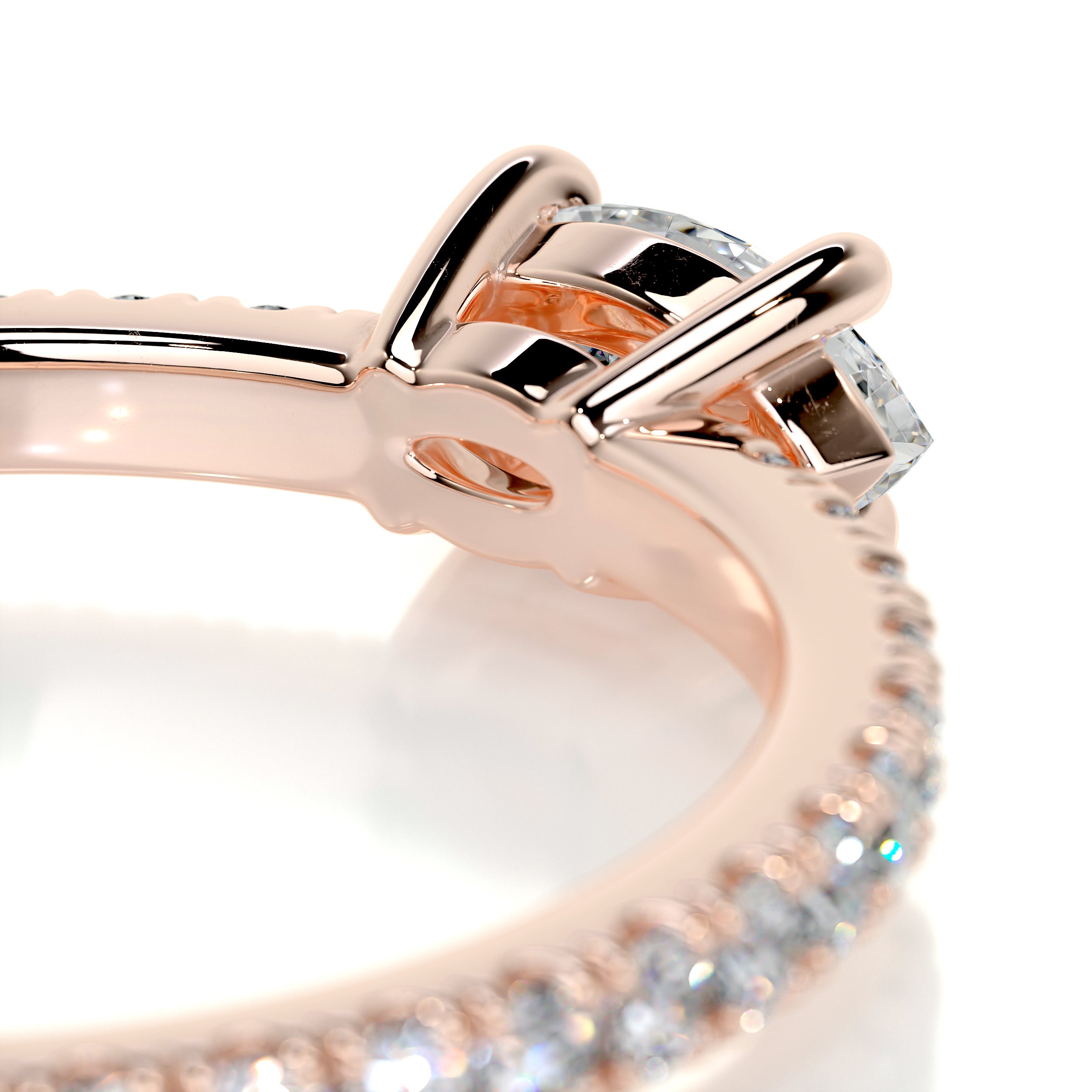 Chloe Marquise Stacking Ring (0.60 Carat) -14K Rose Gold