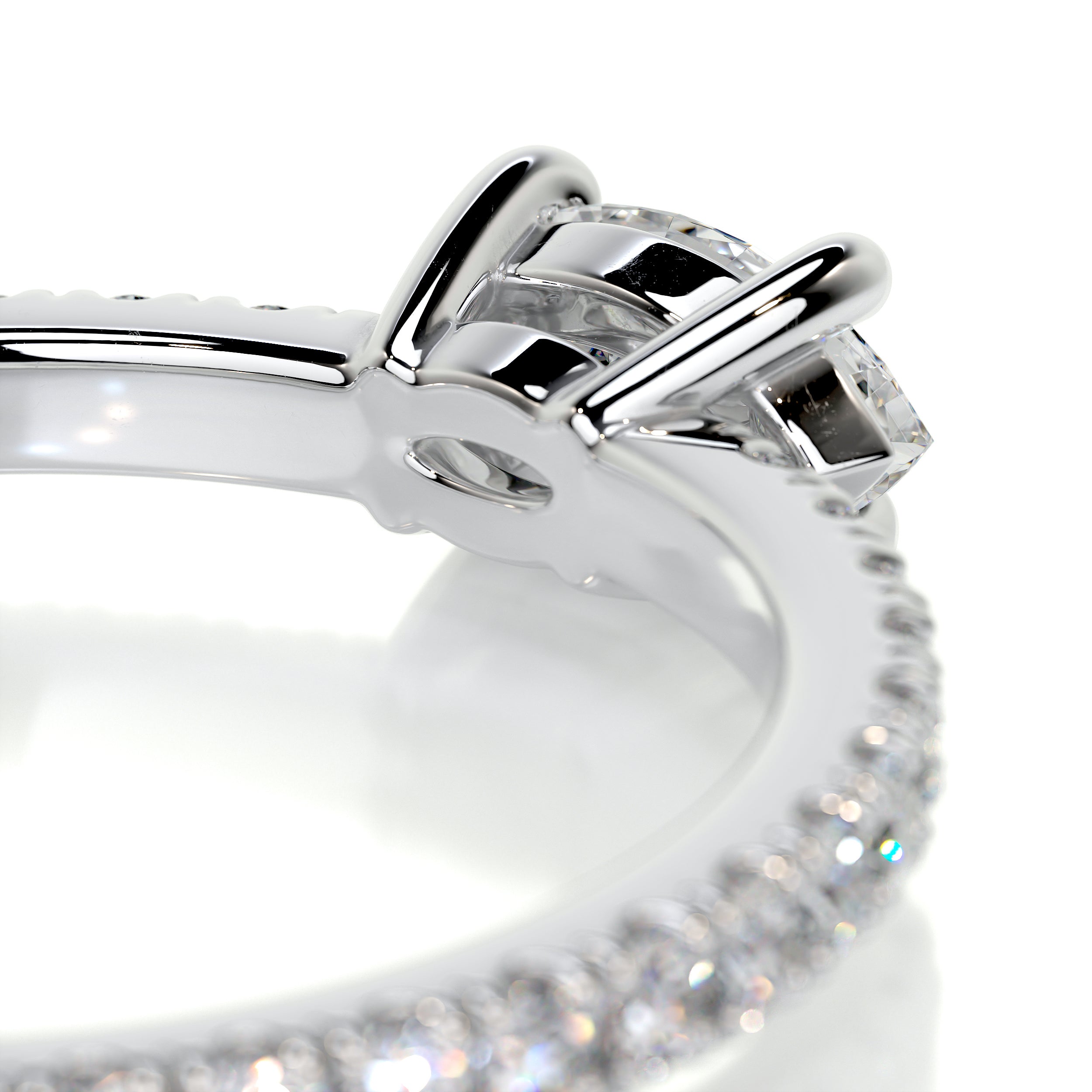 Chloe Marquise Stacking Ring (0.60 Carat) -18K White Gold