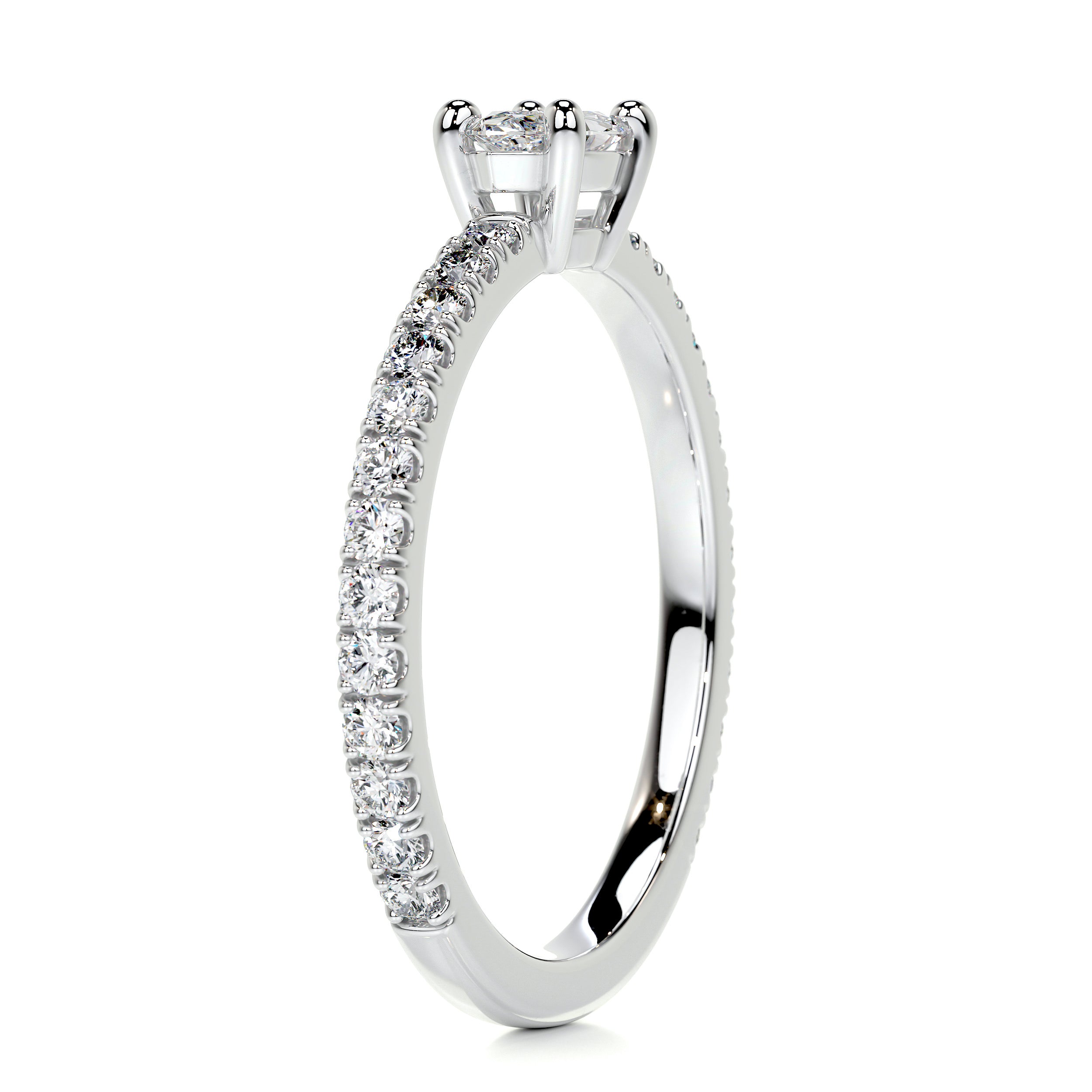 Chloe Marquise Stacking Ring (0.60 Carat) -18K White Gold