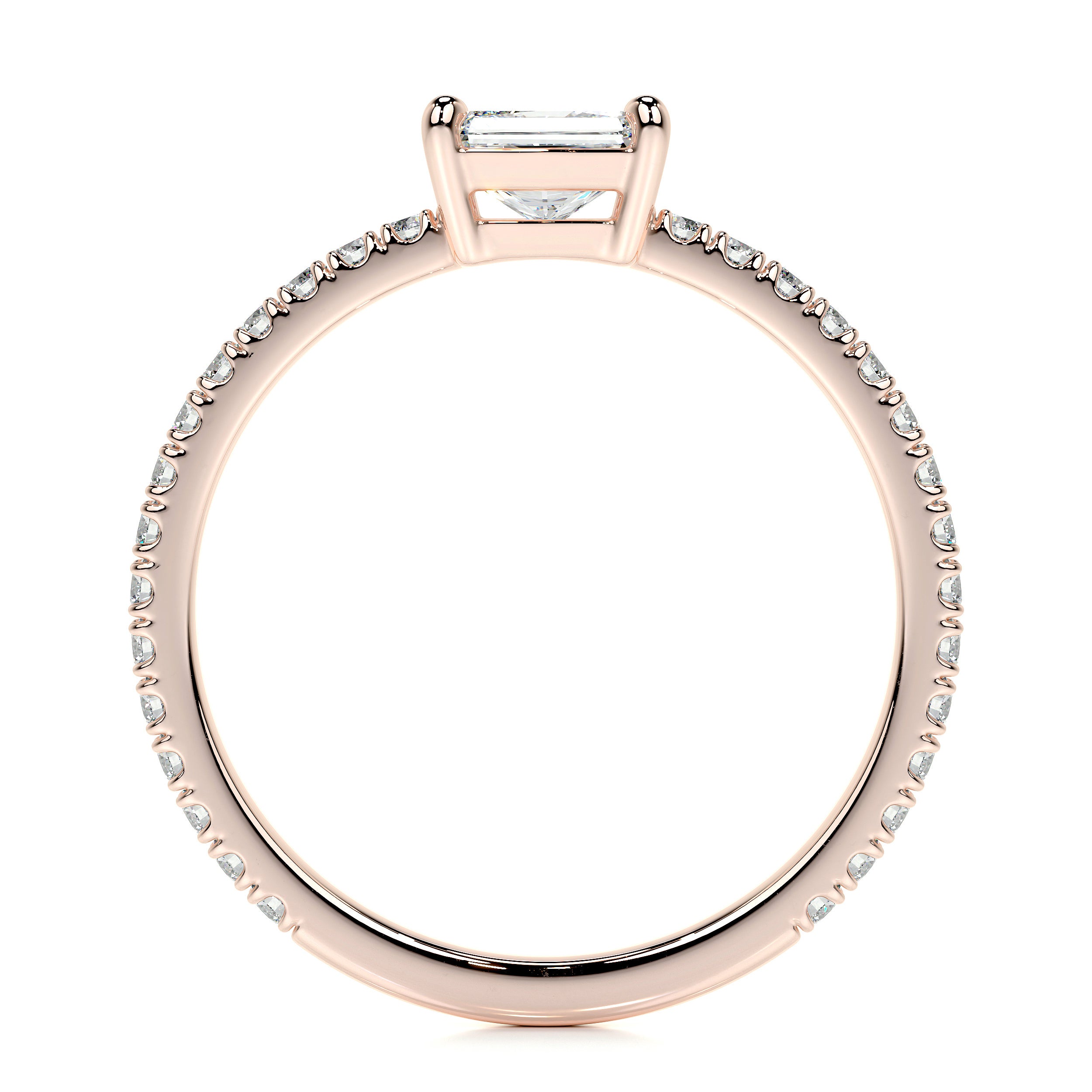 Chloe Oval Lab Grown Stacking Ring (0.55 Carat) -14K Rose Gold