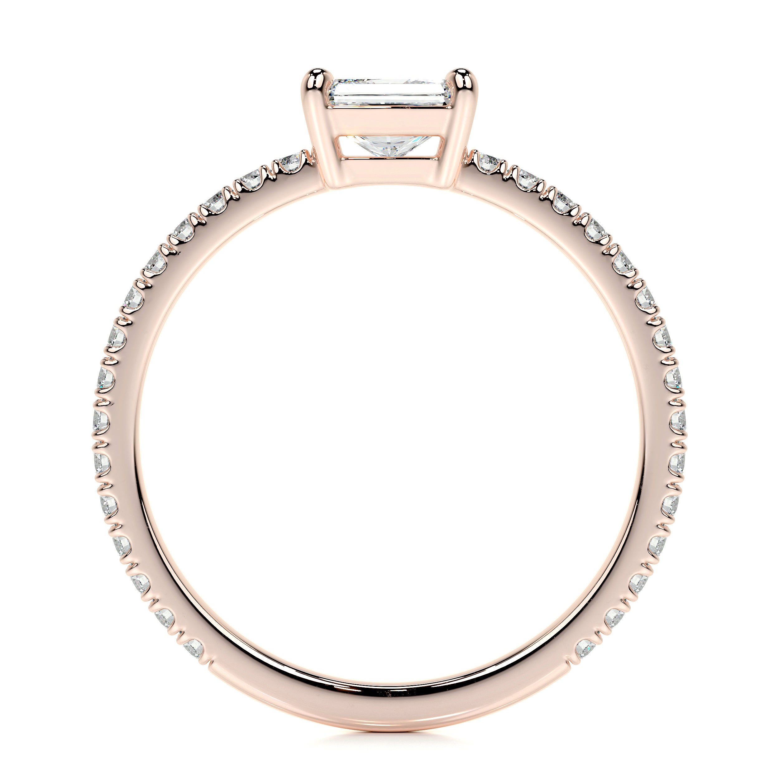 Chloe Oval Lab Grown Stacking Ring   (0.55 Carat) -14K Rose Gold