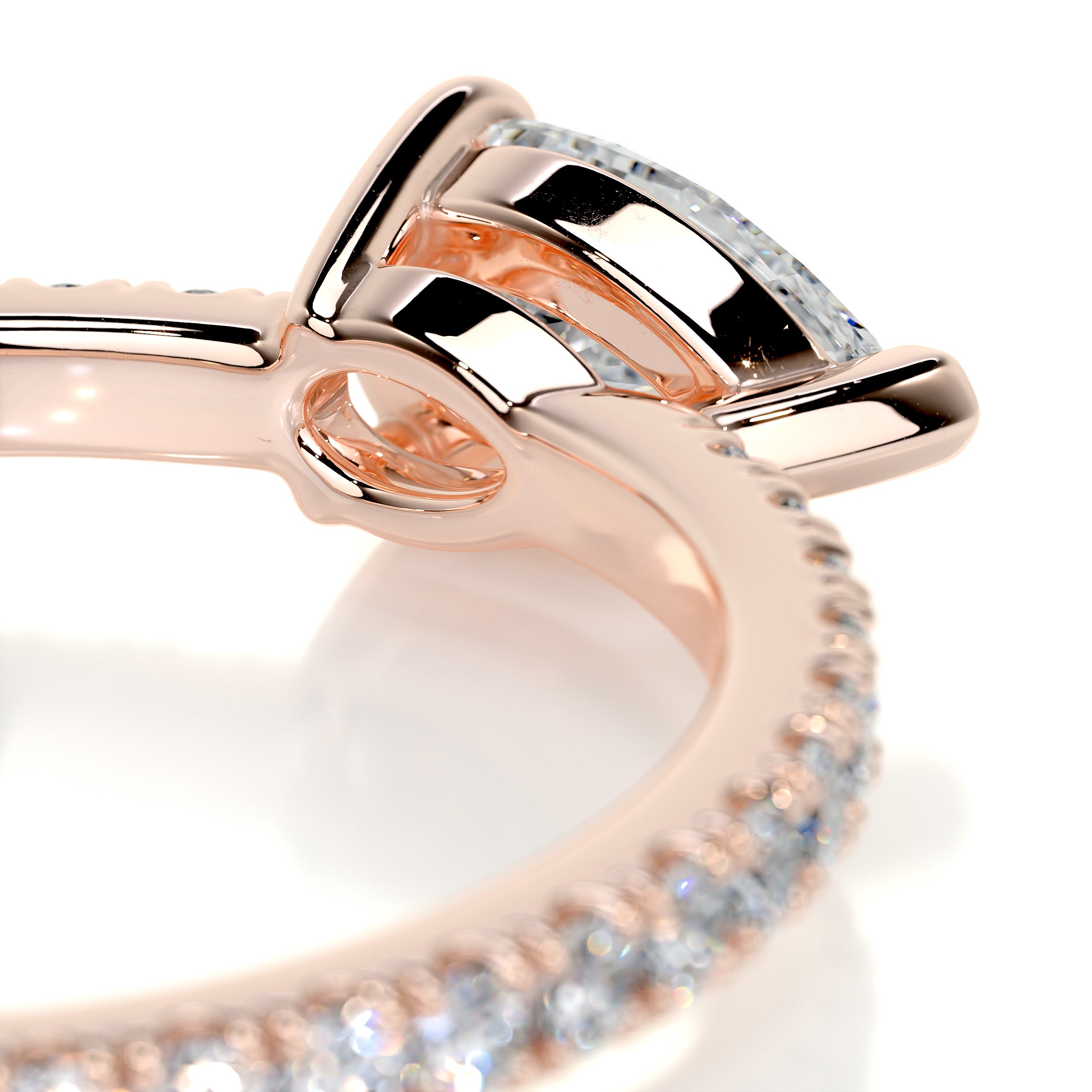Chloe Pear Stacking Ring (0.75 Carat) -14K Rose Gold